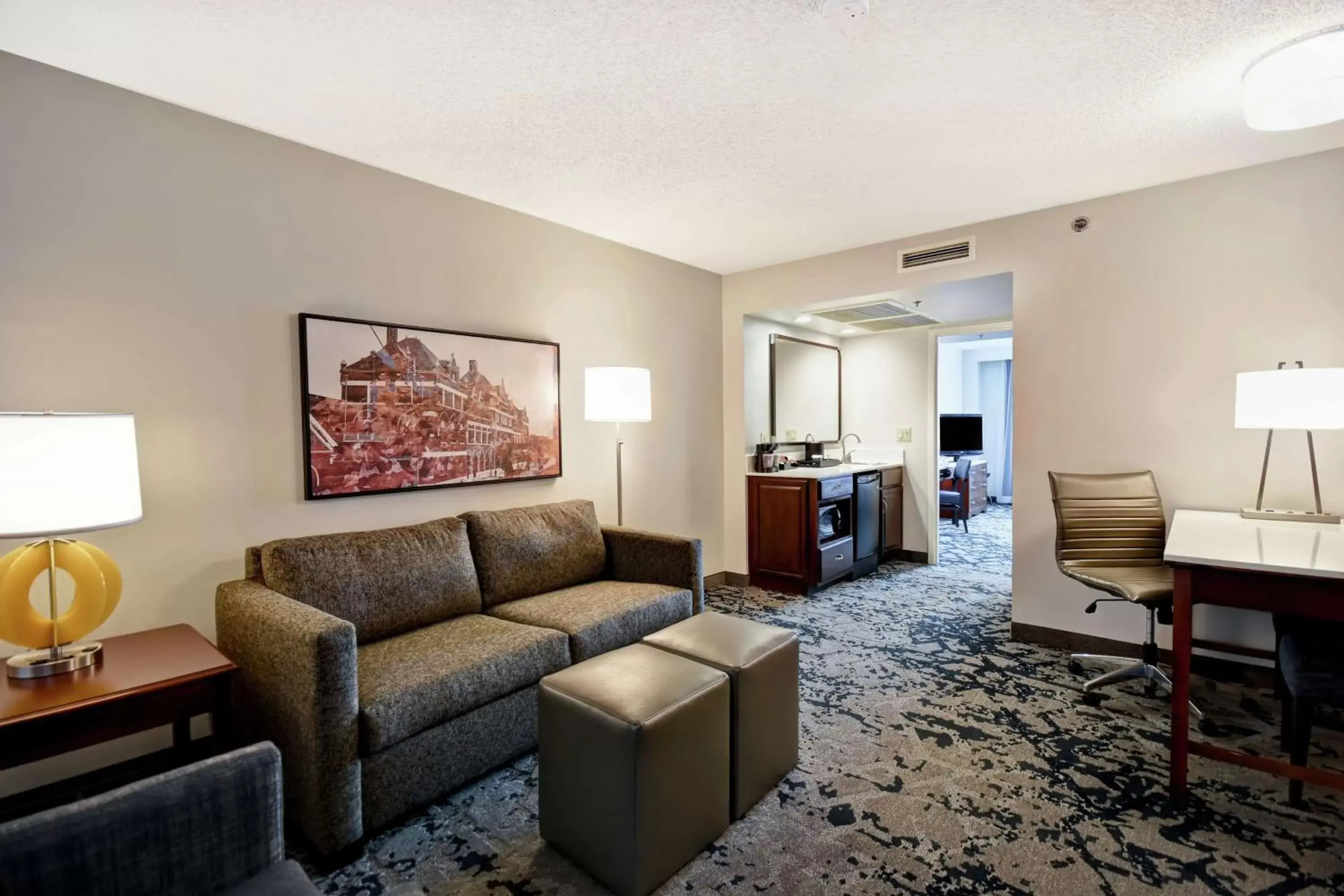 Bedroom, Seating Area in Embassy Suites Montgomery - Hotel & Conference Center