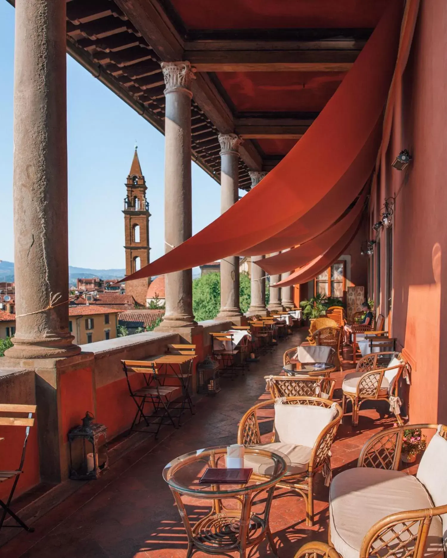 Balcony/Terrace, Restaurant/Places to Eat in Hotel Palazzo Guadagni