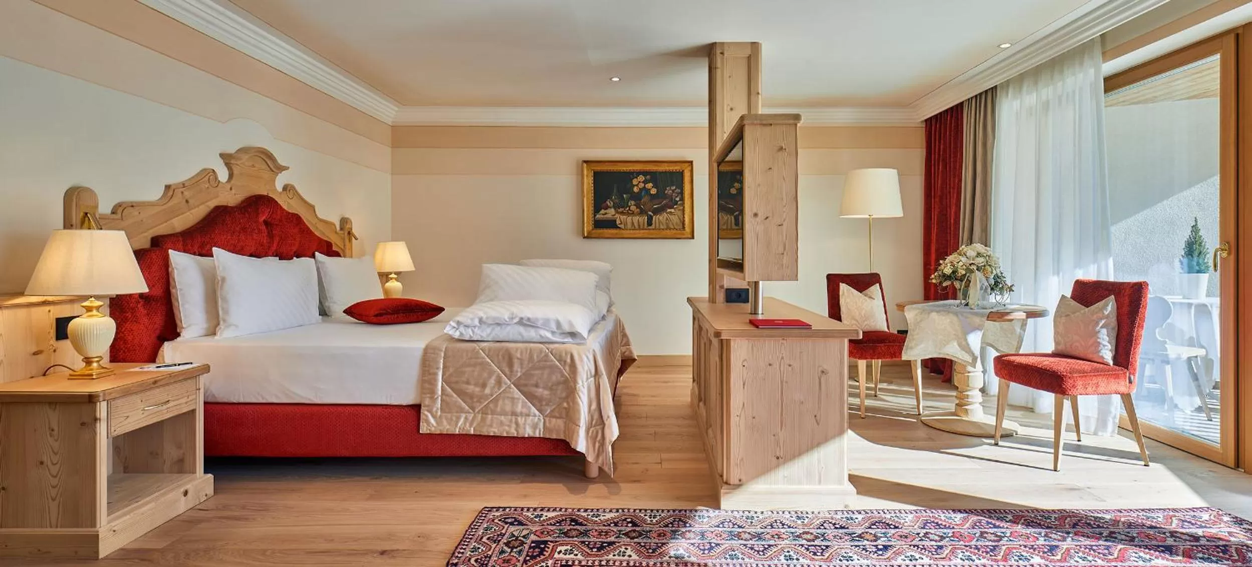 Mountain view, Bed in Hotel Sassongher