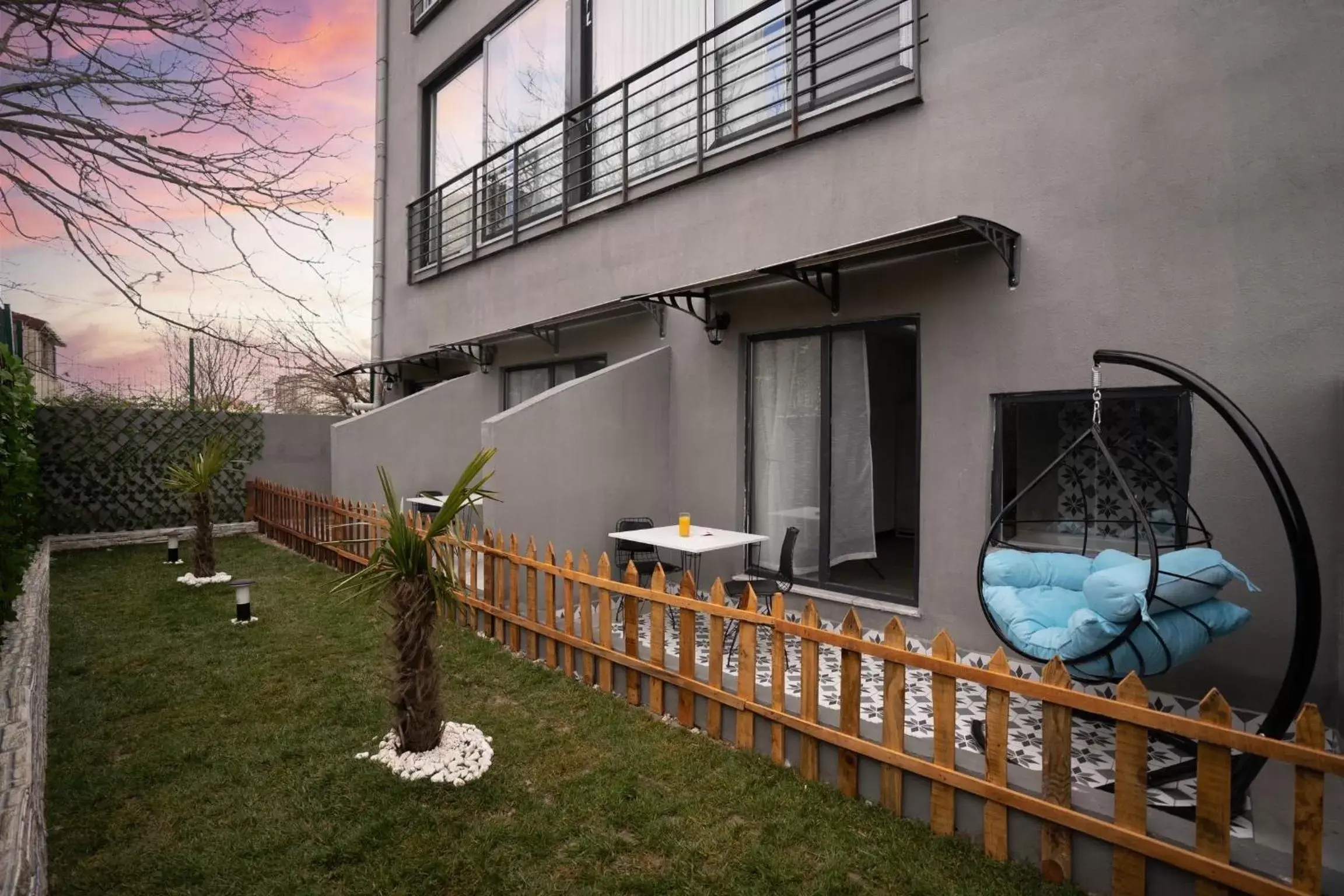 Patio, Property Building in Melanj Airport Hotel