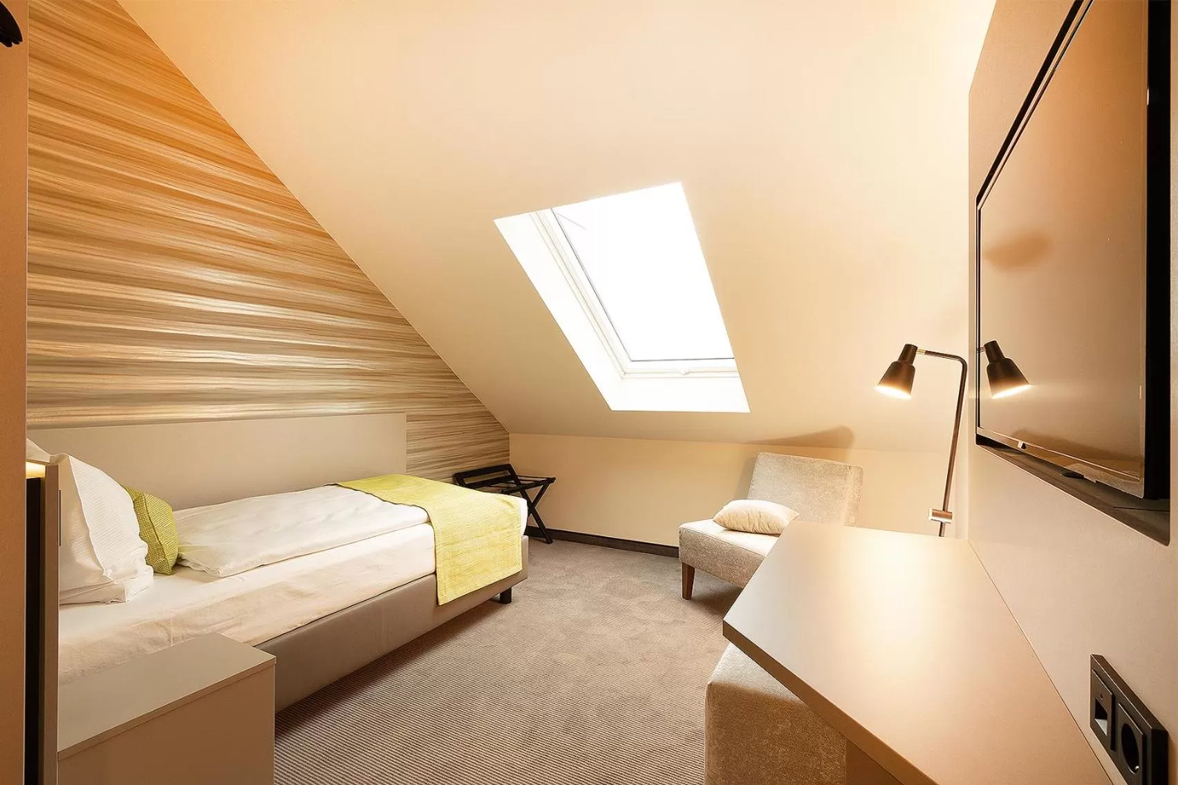 Bed in th Hotel Leipzig Messe