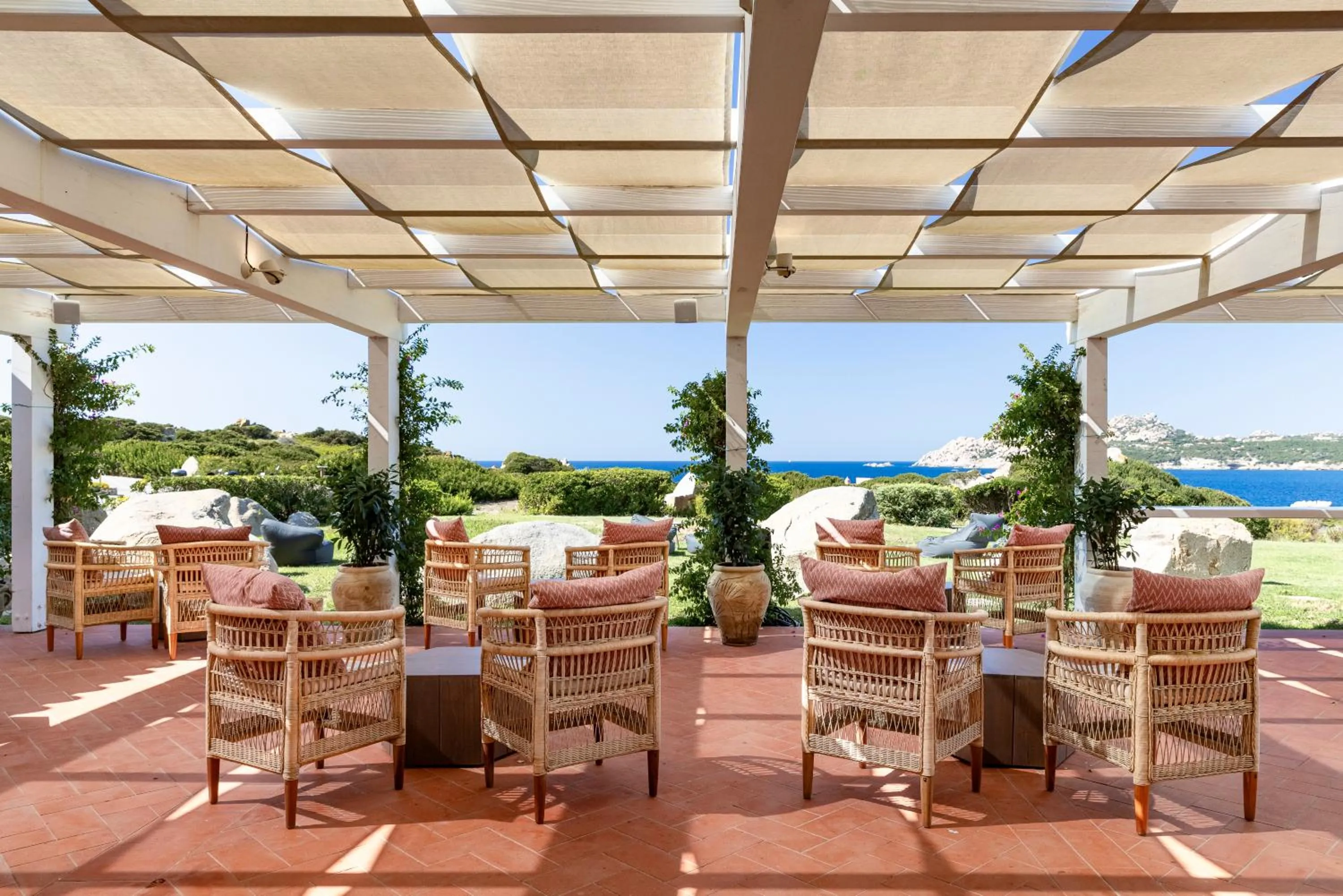 Balcony/Terrace in Mangia's Santa Teresa Sardinia, Curio Collection by Hilton