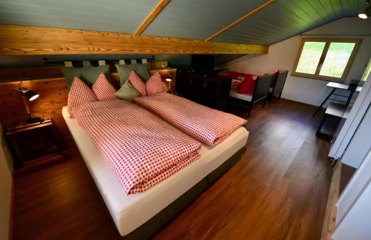 Photo of the whole room, Bed in Berggasthaus Eggberge