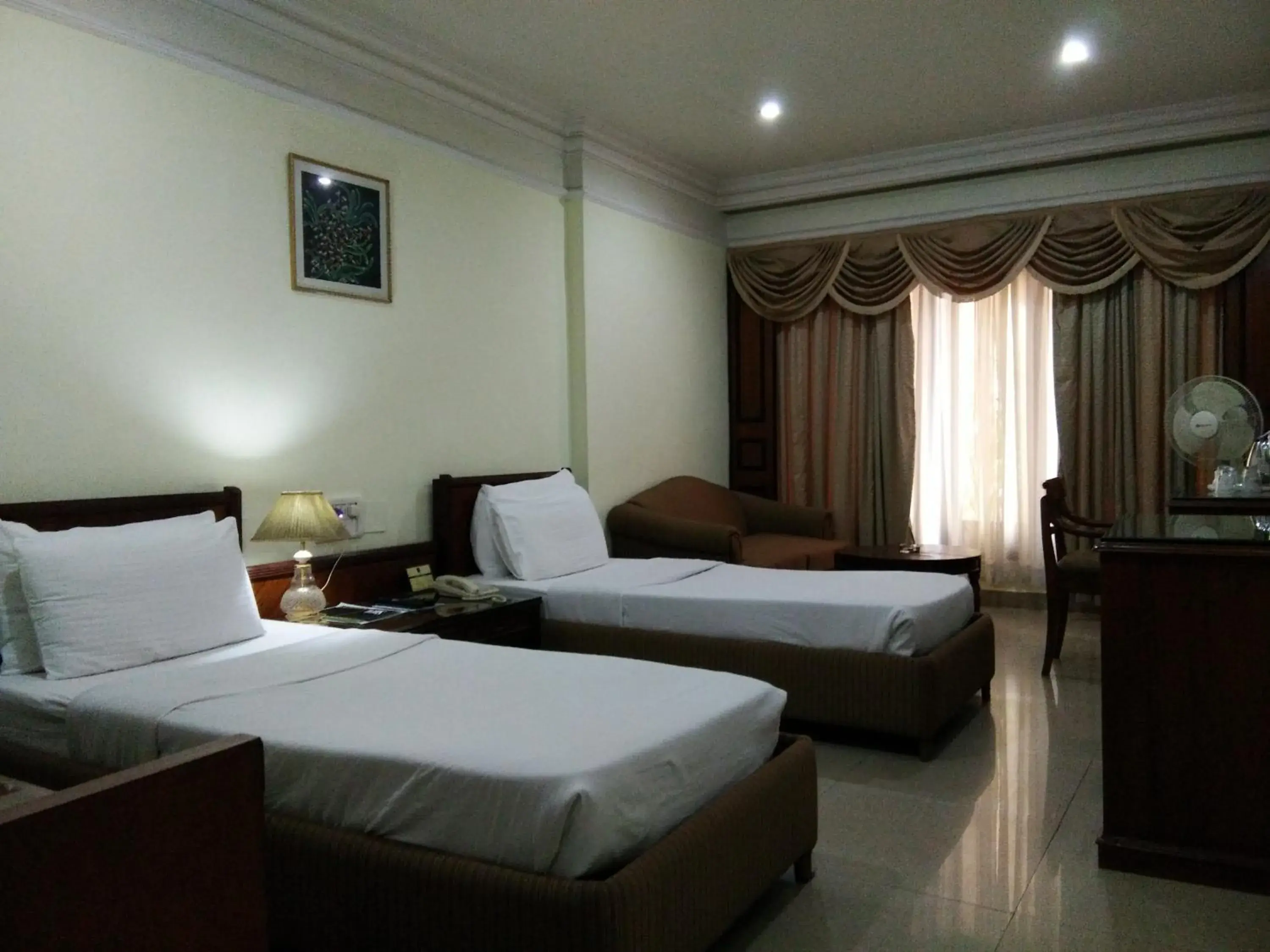 Bed in Empires Hotel