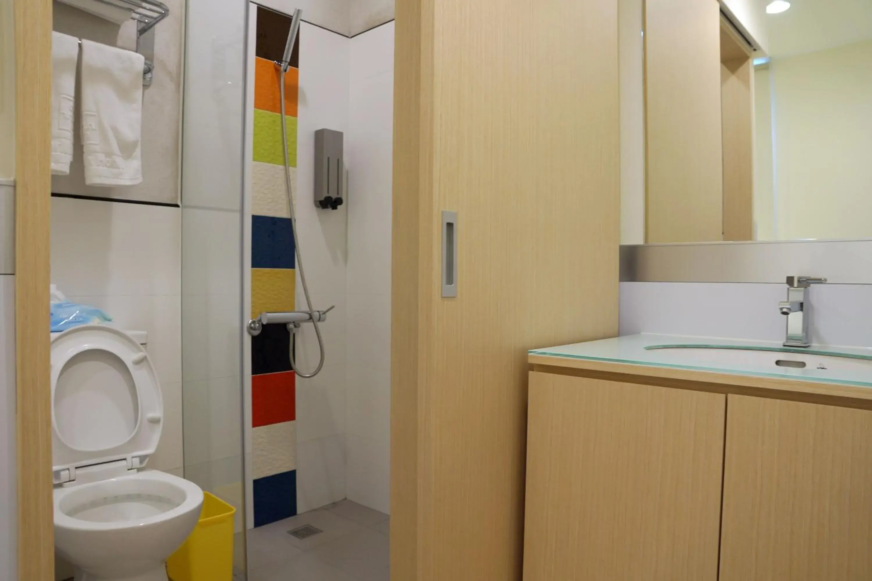 Shower, Bathroom in Colormix Hotel and Hostel