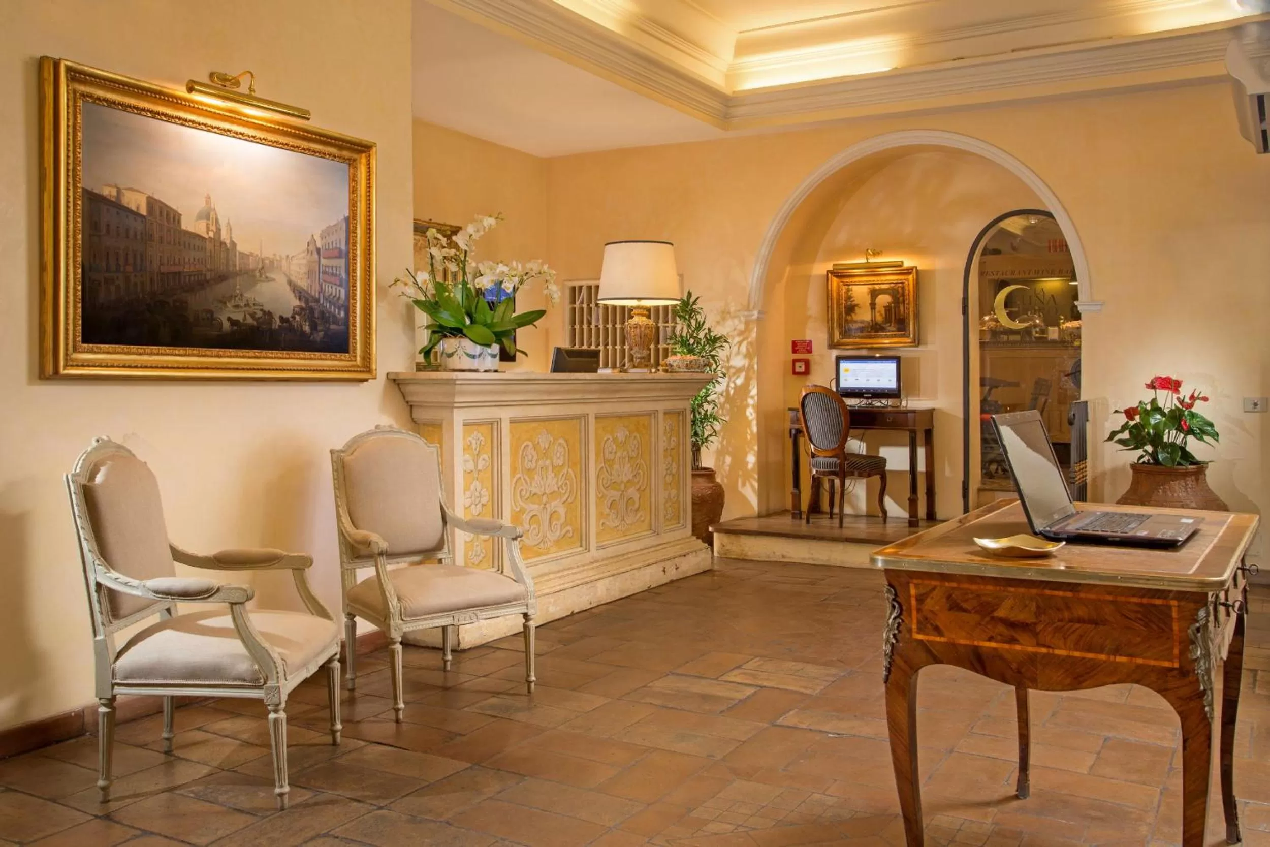 Lobby or reception in Hotel Mozart