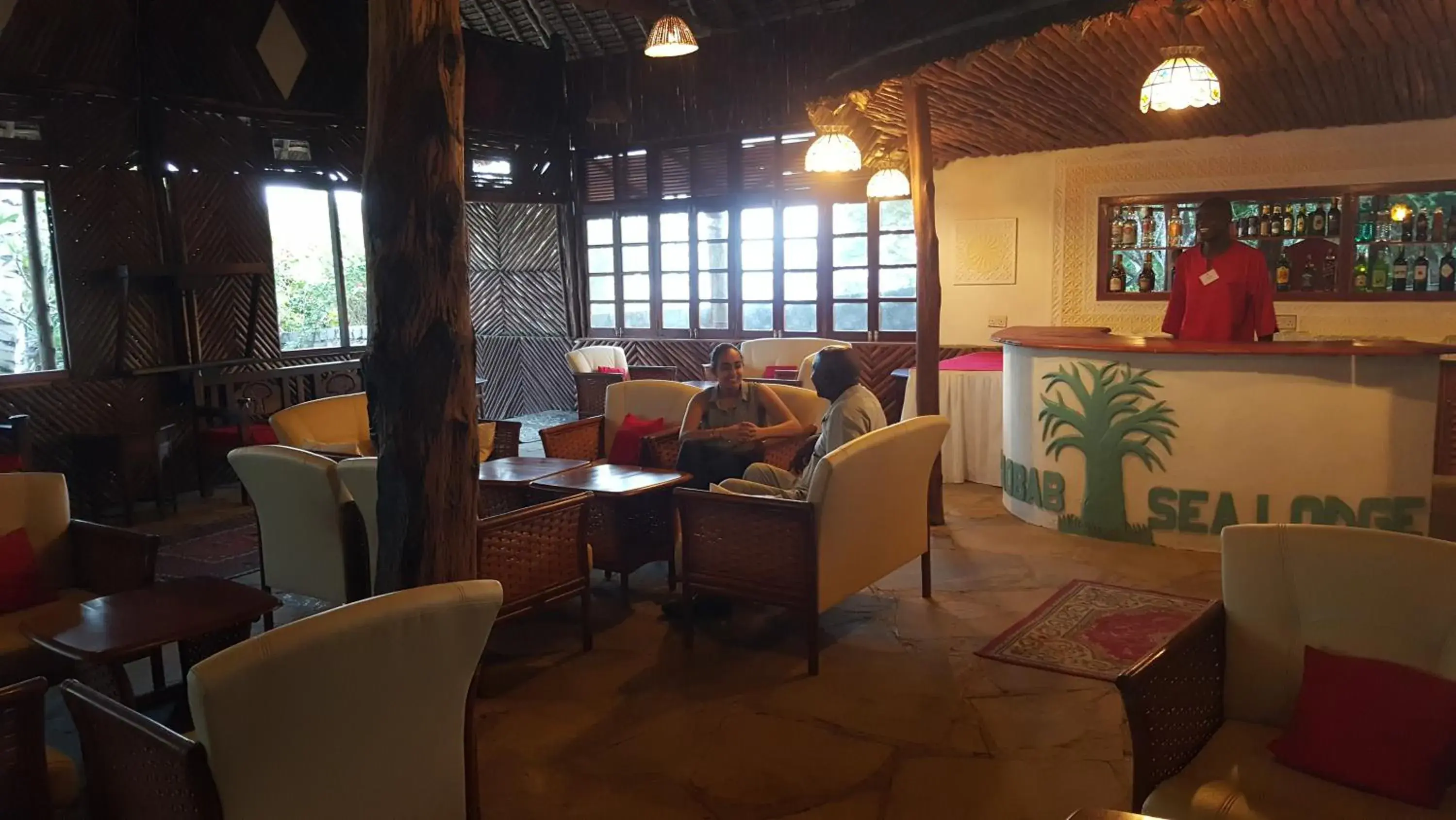 Lounge or bar, Restaurant/Places to Eat in Baobab Sea Lodge