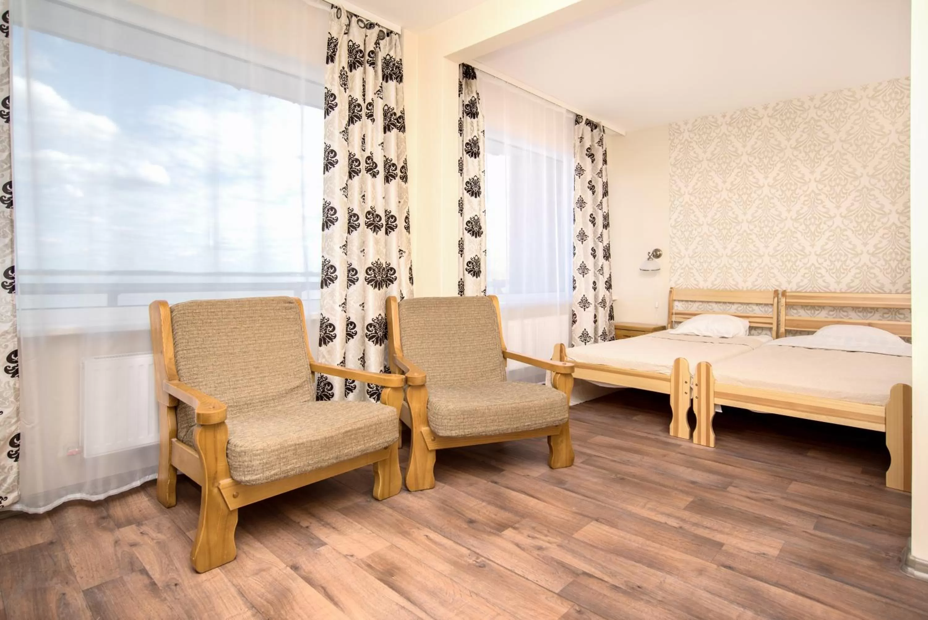 Bedroom, Bed in Hotel Mezaparks