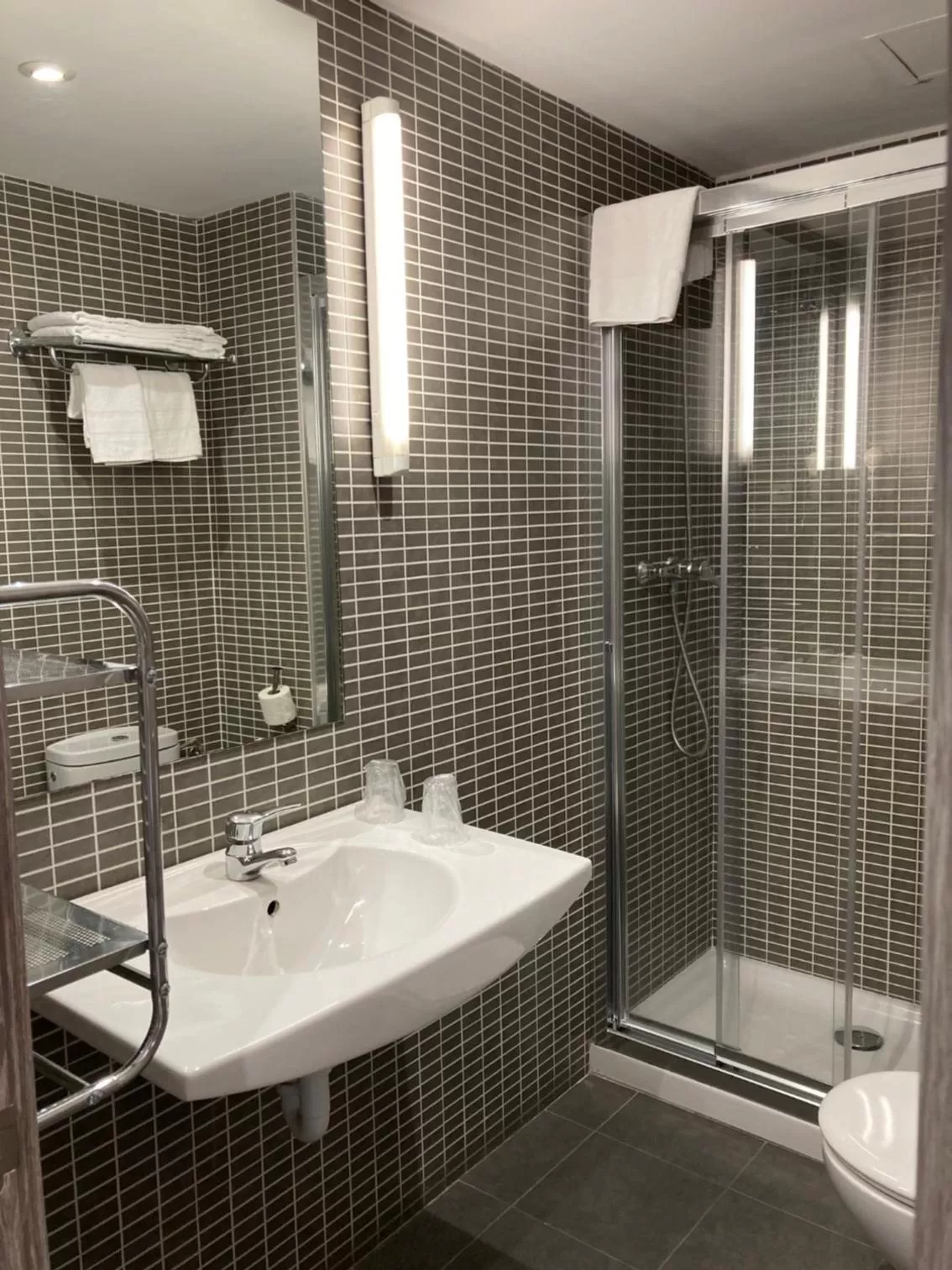 Bathroom in Hotel Bilbi