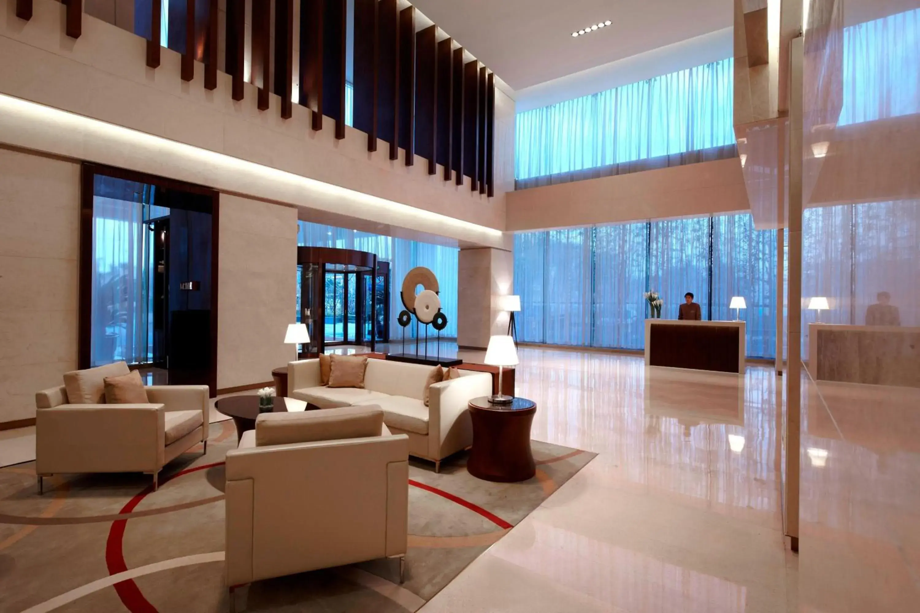 Lobby or reception, Lobby/Reception in Courtyard by Marriott Shanghai Jiading