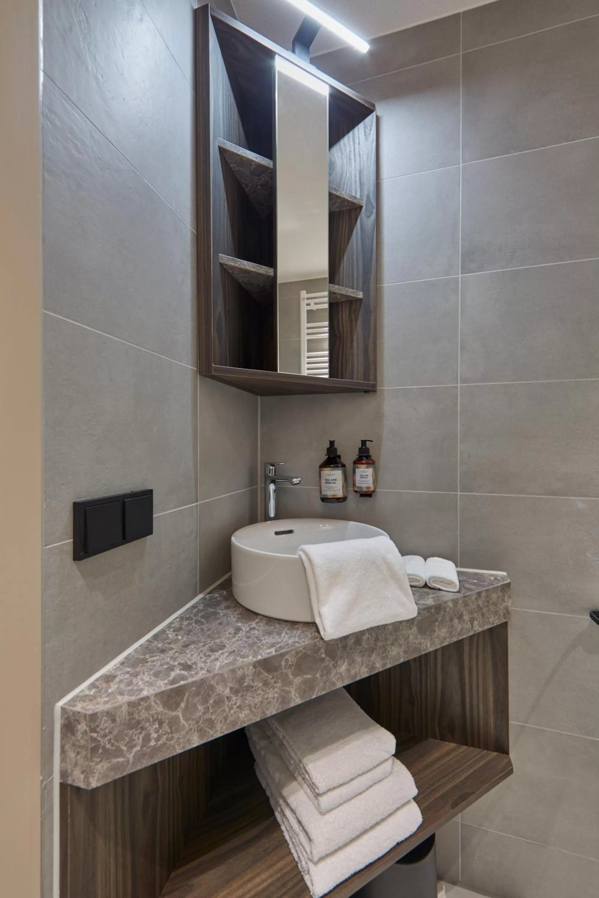 Shower in Breathe Boutique Hotel