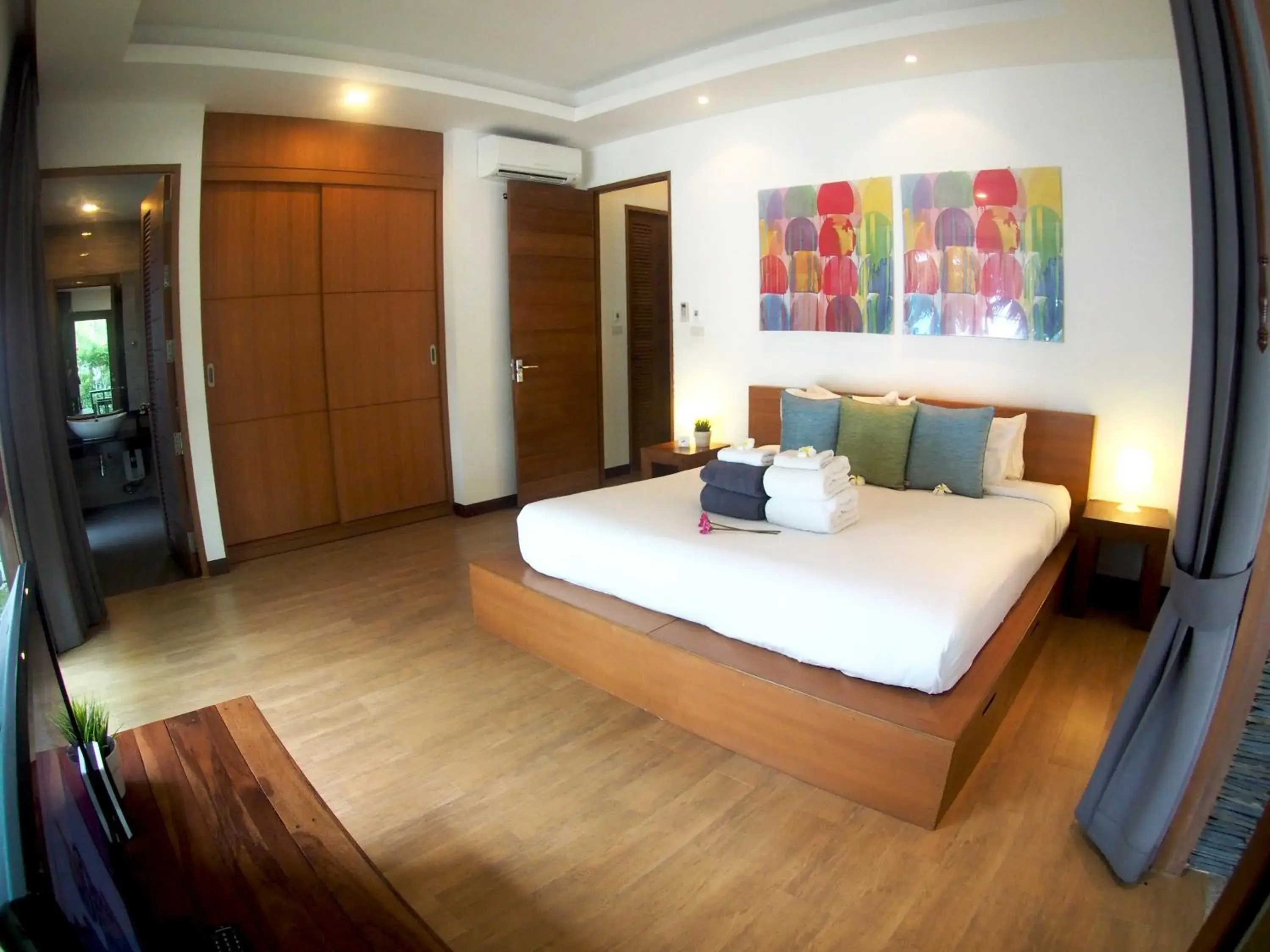 Decorative detail, Bed in Samui Garden Home Decorative detail, Bed in Samui Garden Home