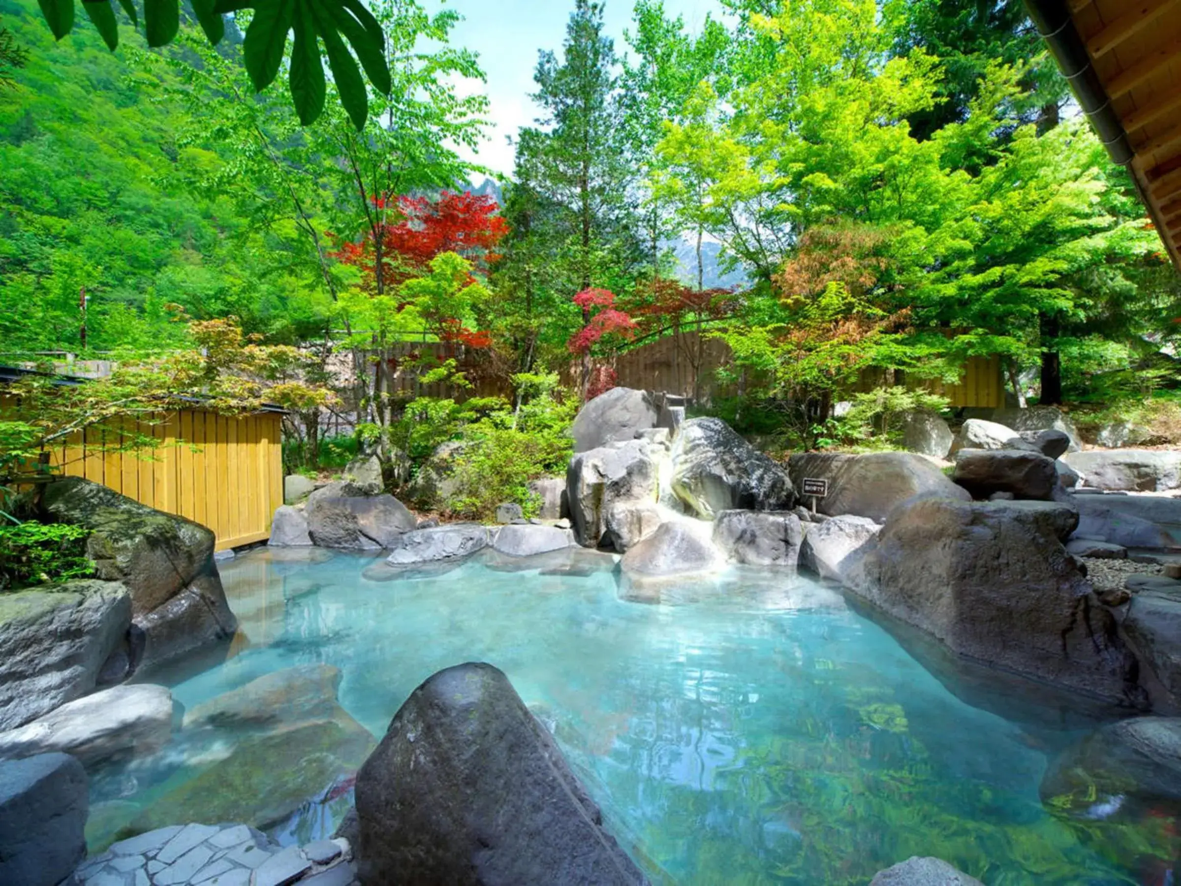 Hot Spring Bath, Swimming Pool in Hotel Hotaka