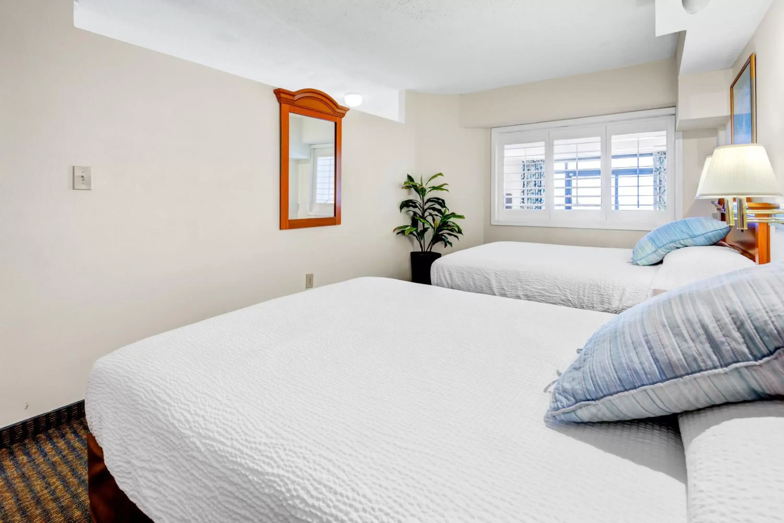 Bed in Beach Cove Bungalow