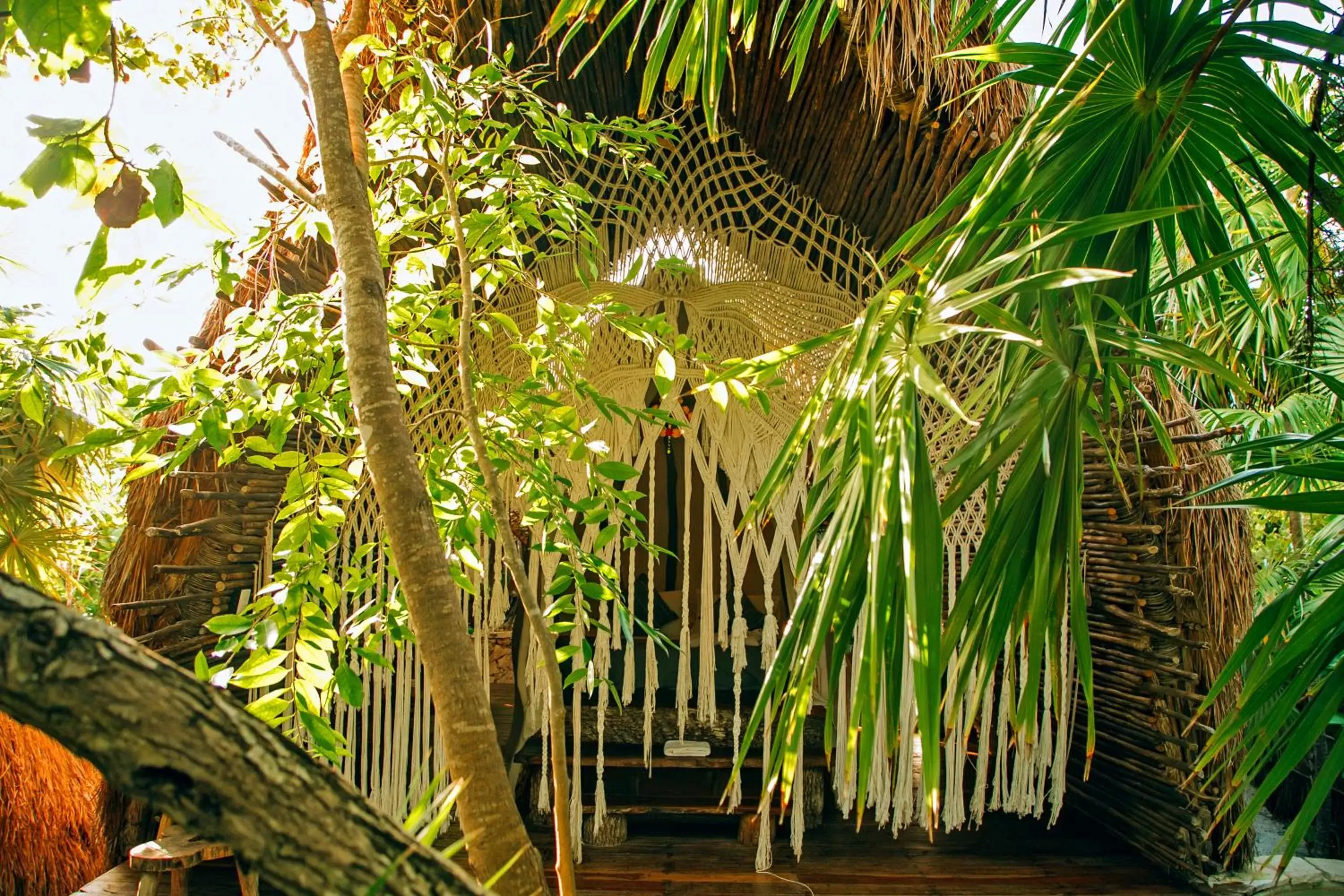 Facade/entrance in Ikal Tulum Hotel