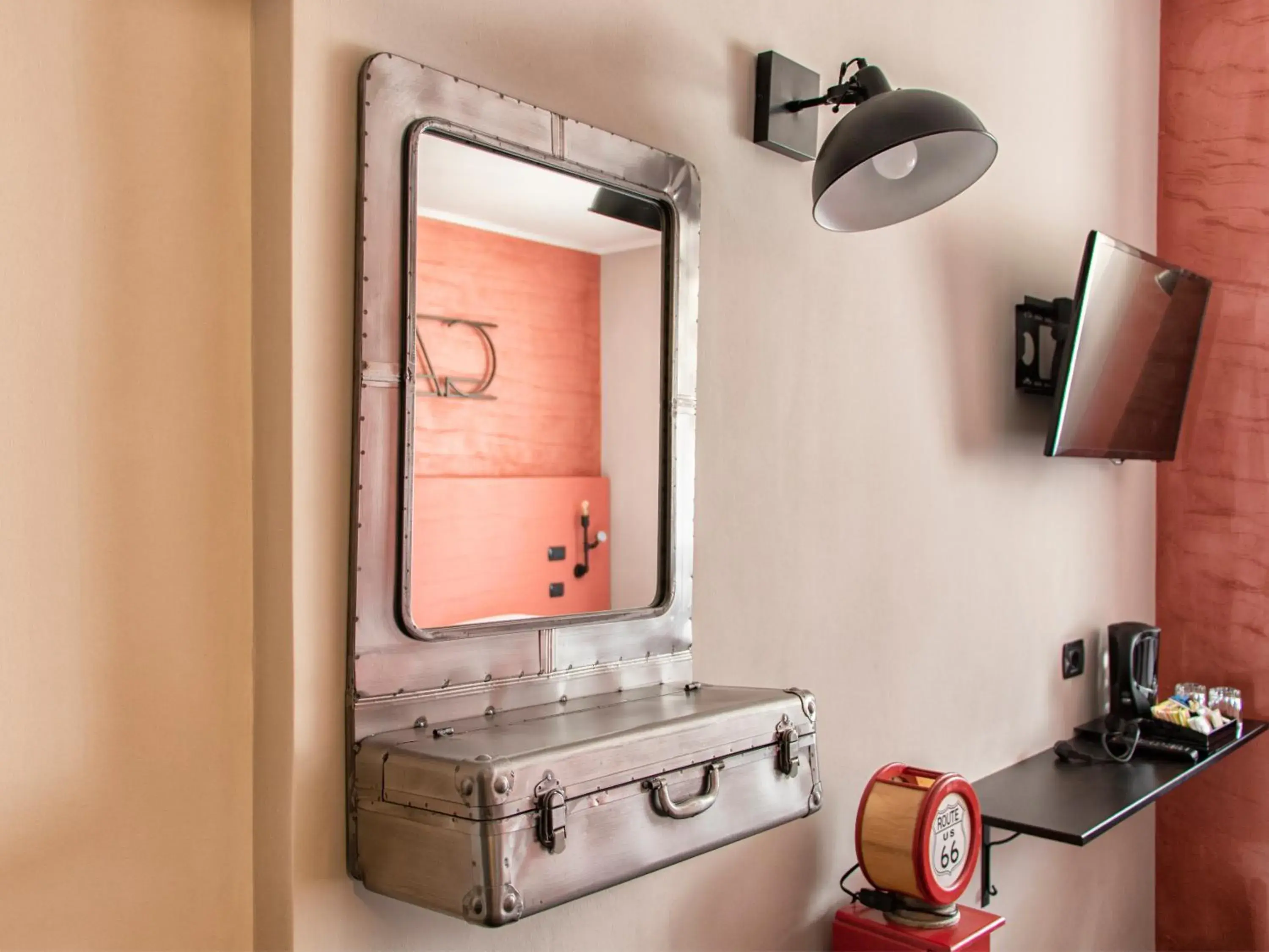 Decorative detail, Bathroom in Hotel Napoleon Susa