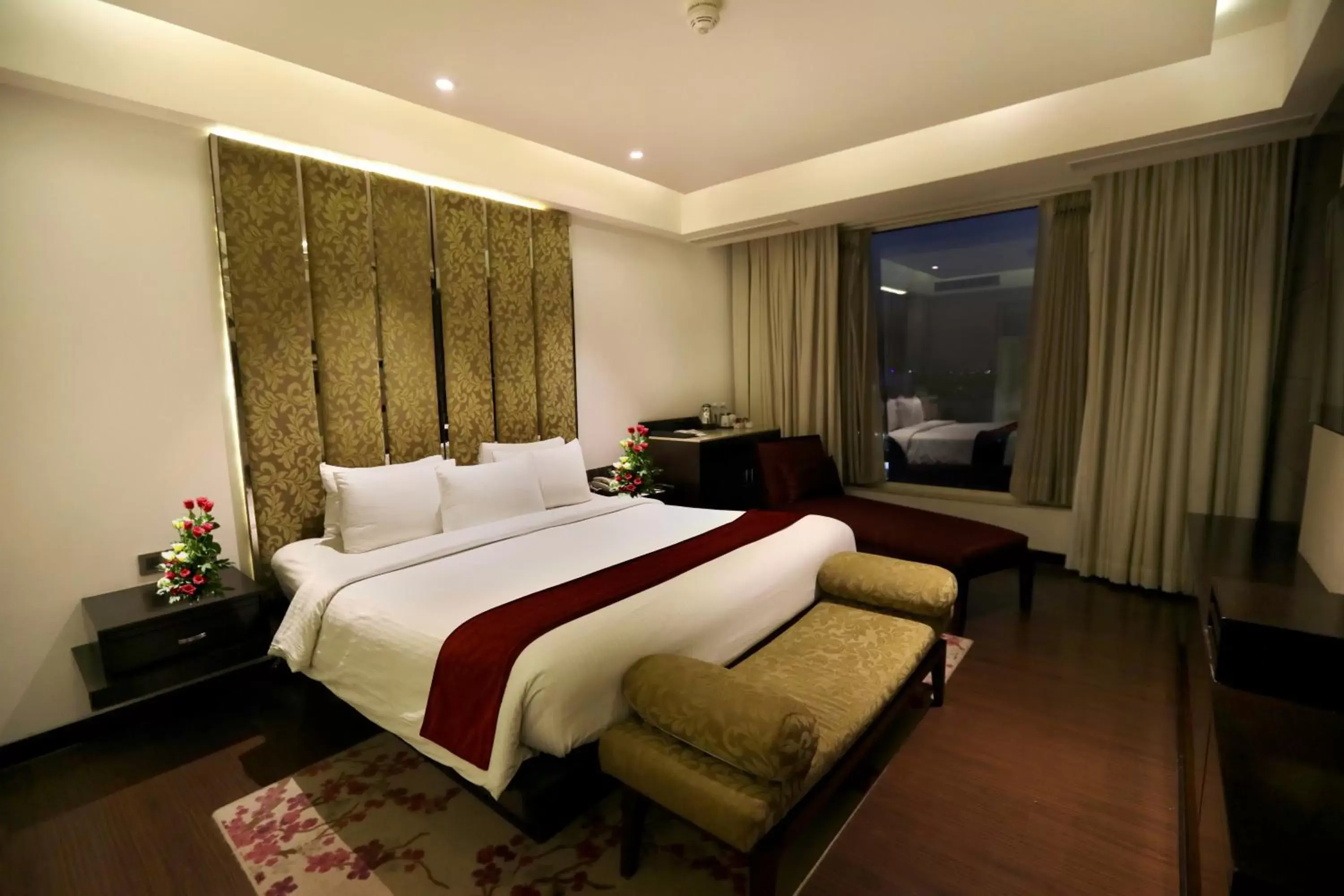 Photo of the whole room, Bed in Hotel Royal Orchid Jaipur, 3 Kms to Airport