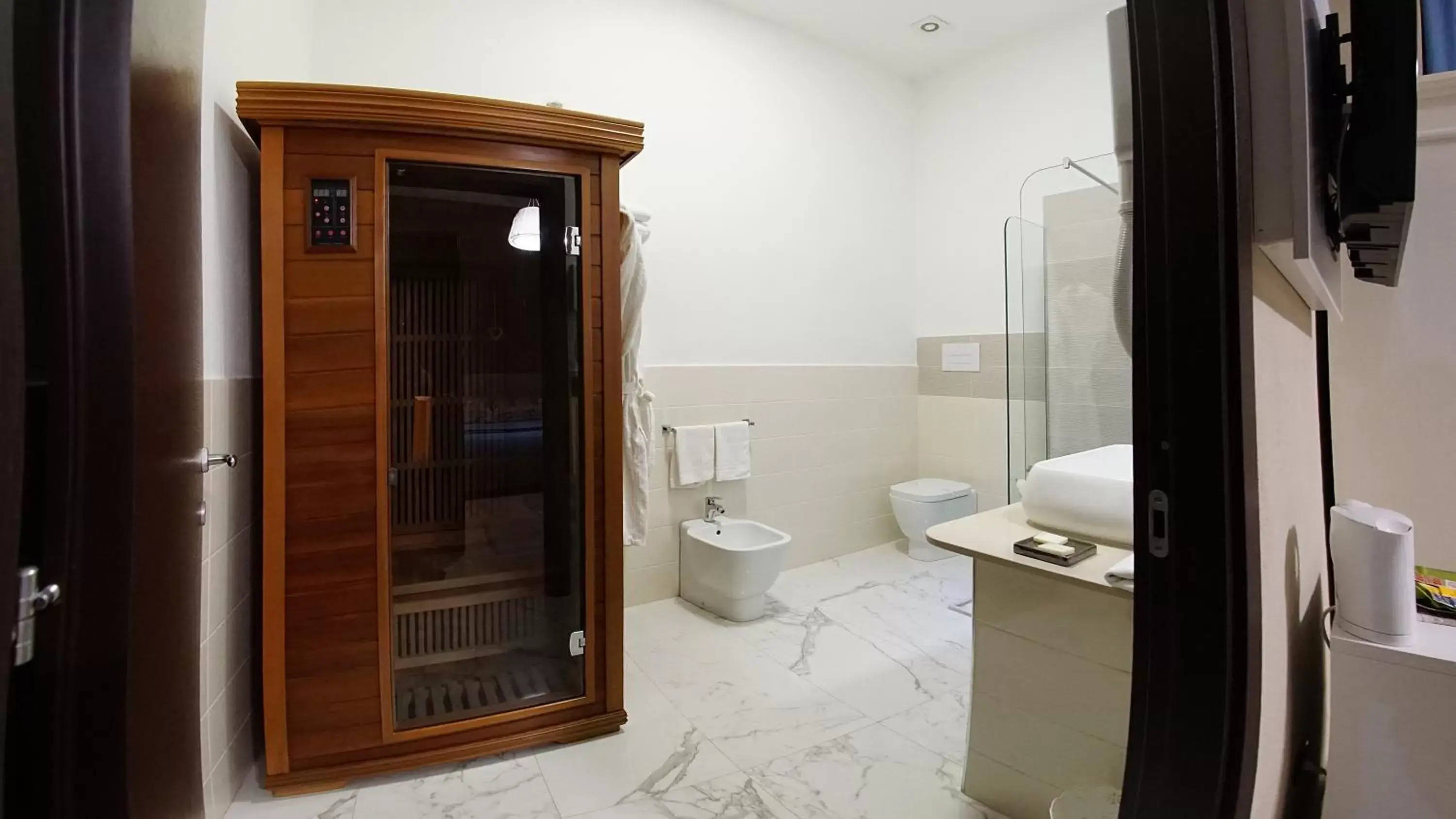 Sauna, Bathroom in Beverello Suite