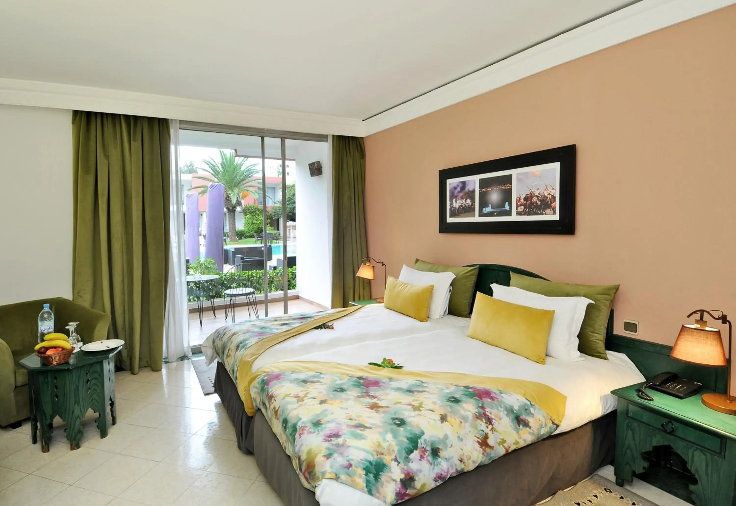 Bed in Hôtel Volubilis Bed in Hôtel Volubilis