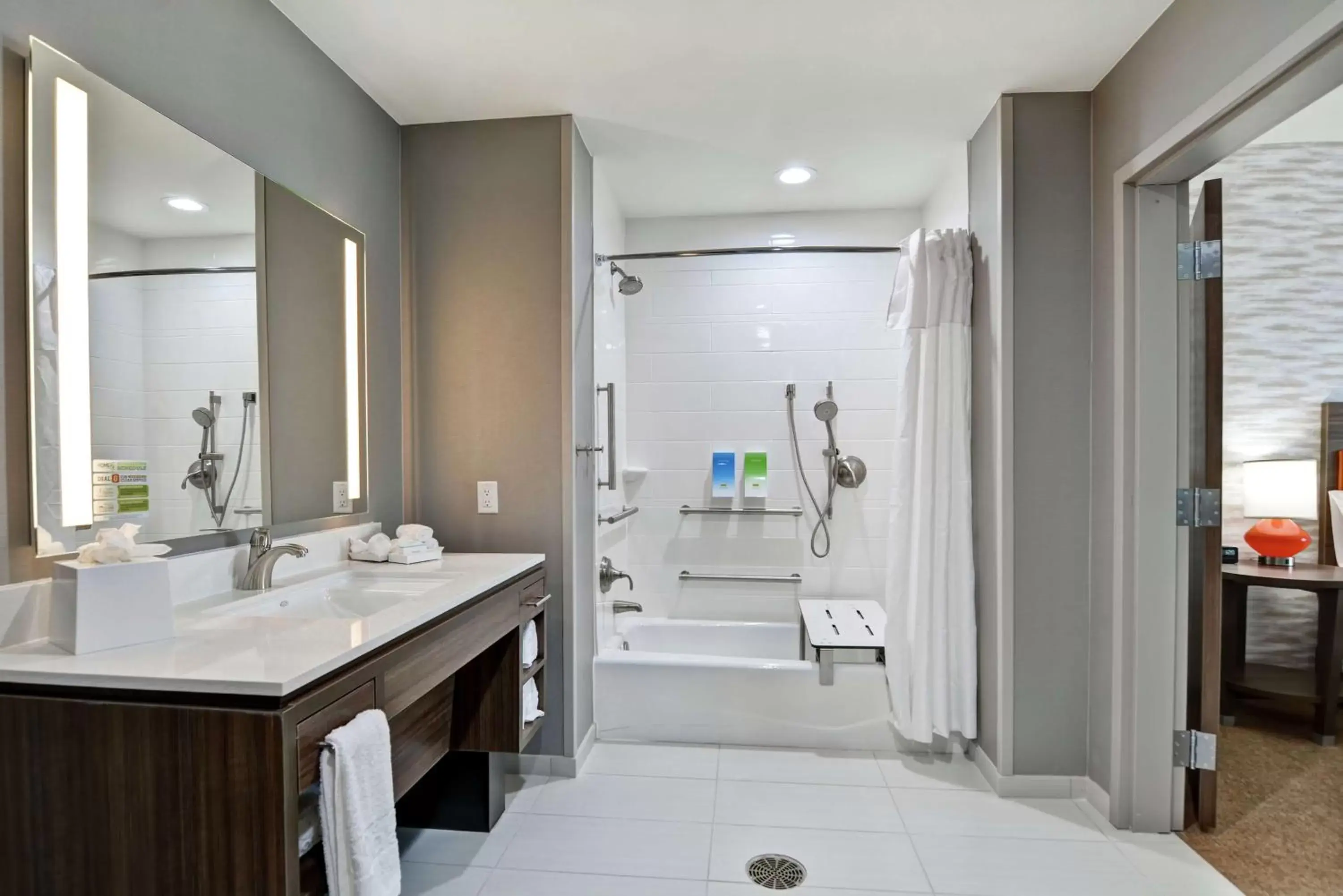 Bathroom in Home2 Suites By Hilton Bedford Dfw West