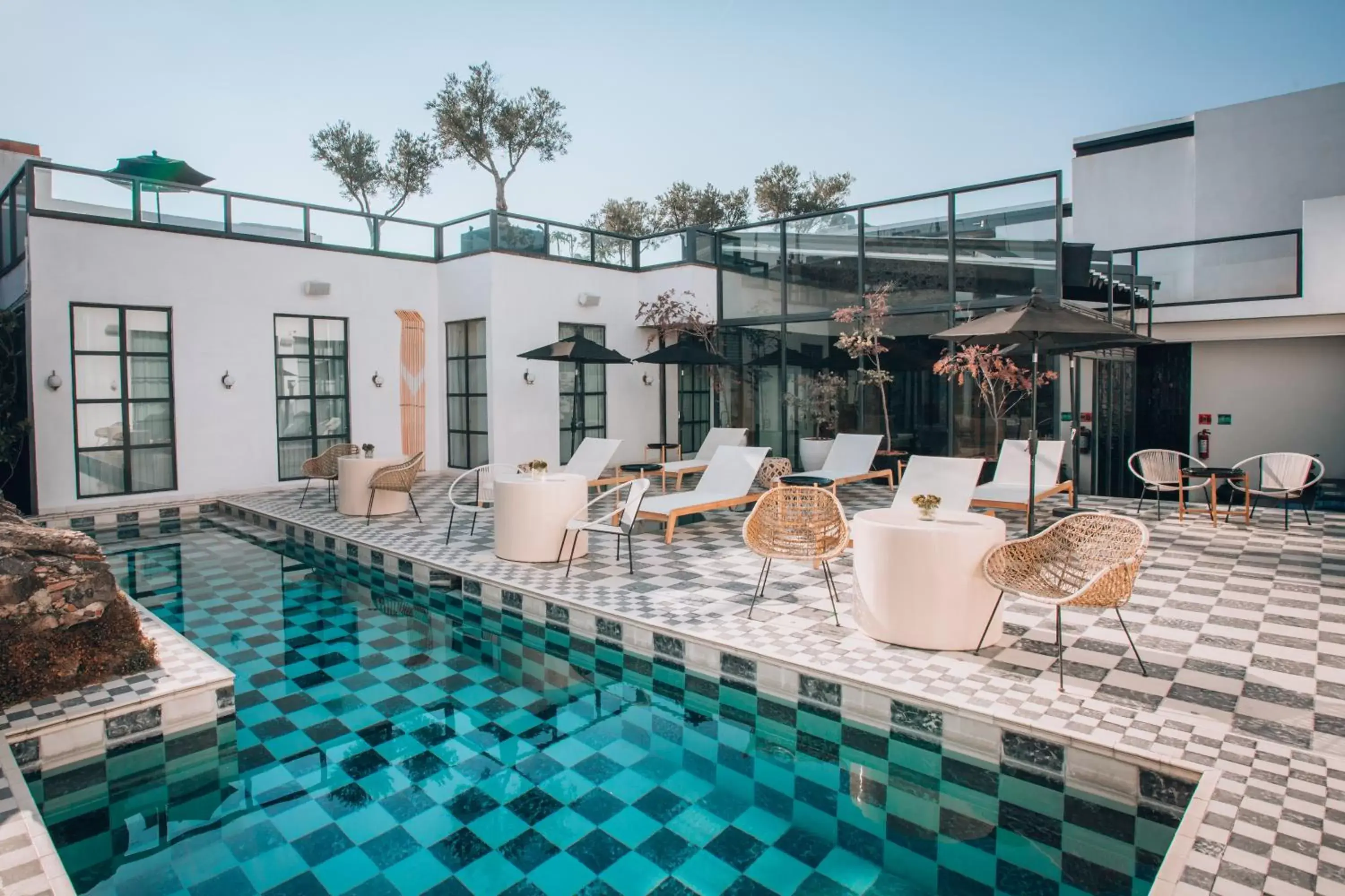 Patio, Swimming Pool in LOtel-Casa Arca