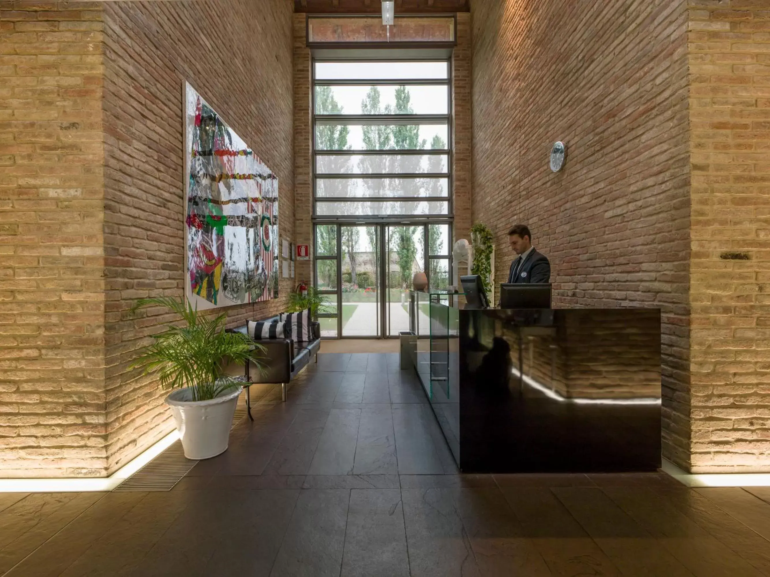 Lobby or reception in Hotel City Parma