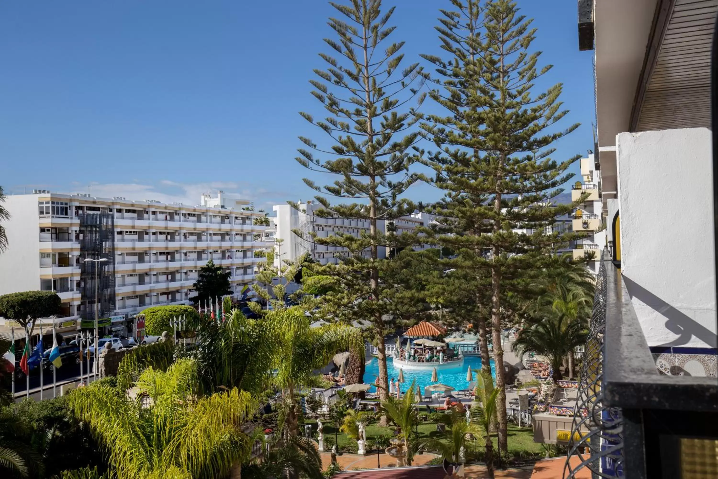 Balcony/Terrace, Pool View in Rey Carlos