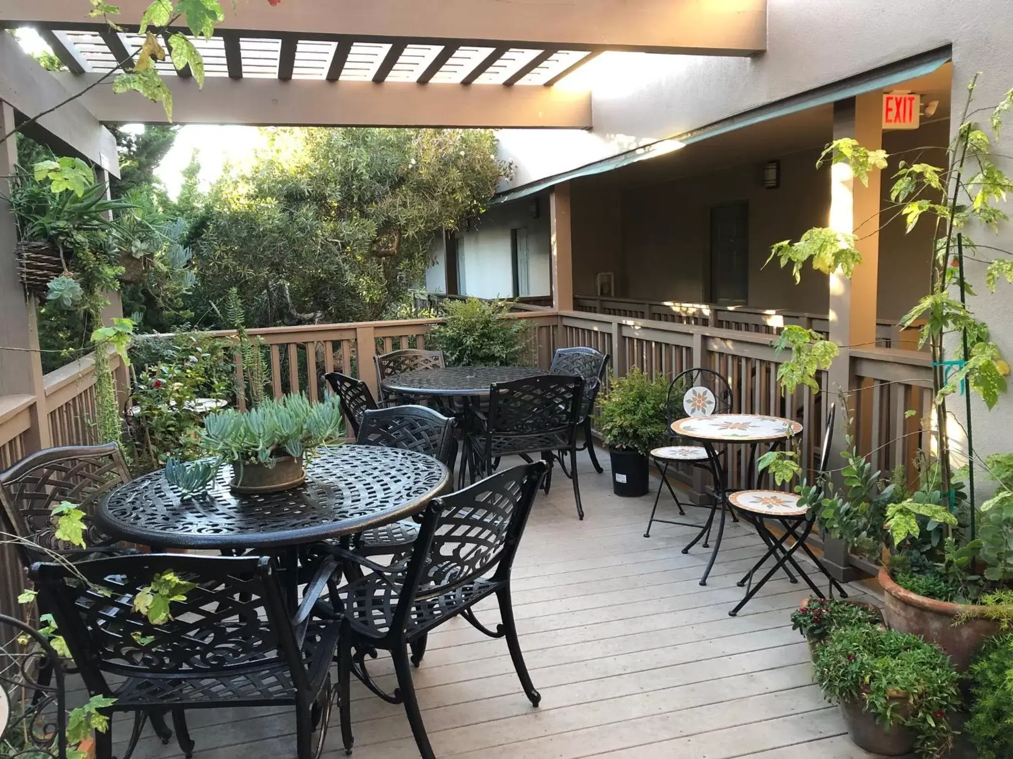 Patio in Little Sur Inn