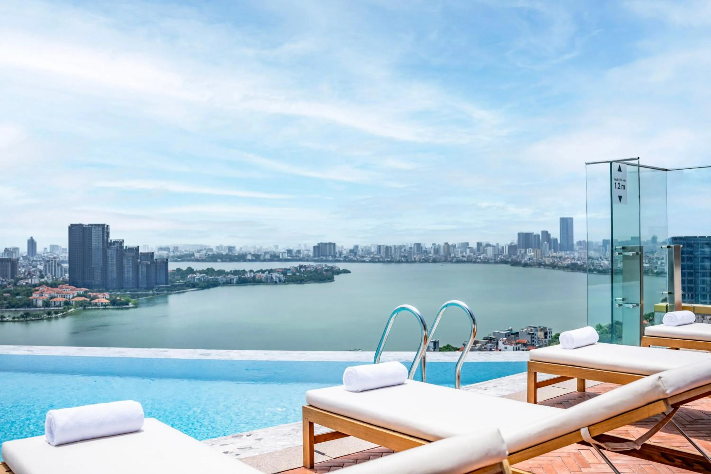 Pool view in L7 WEST LAKE HANOI by LOTTE HOTELS