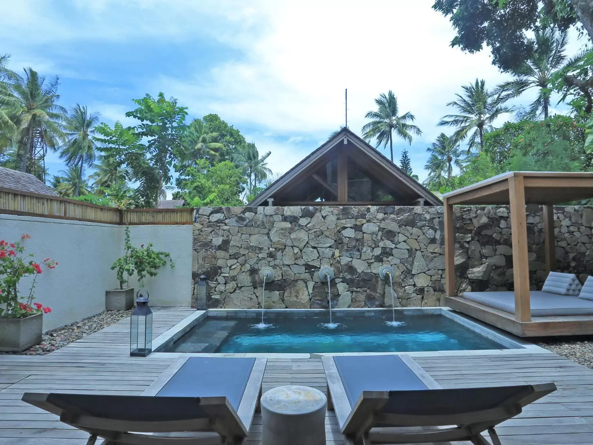 Pool view in Jeeva Santai Villas