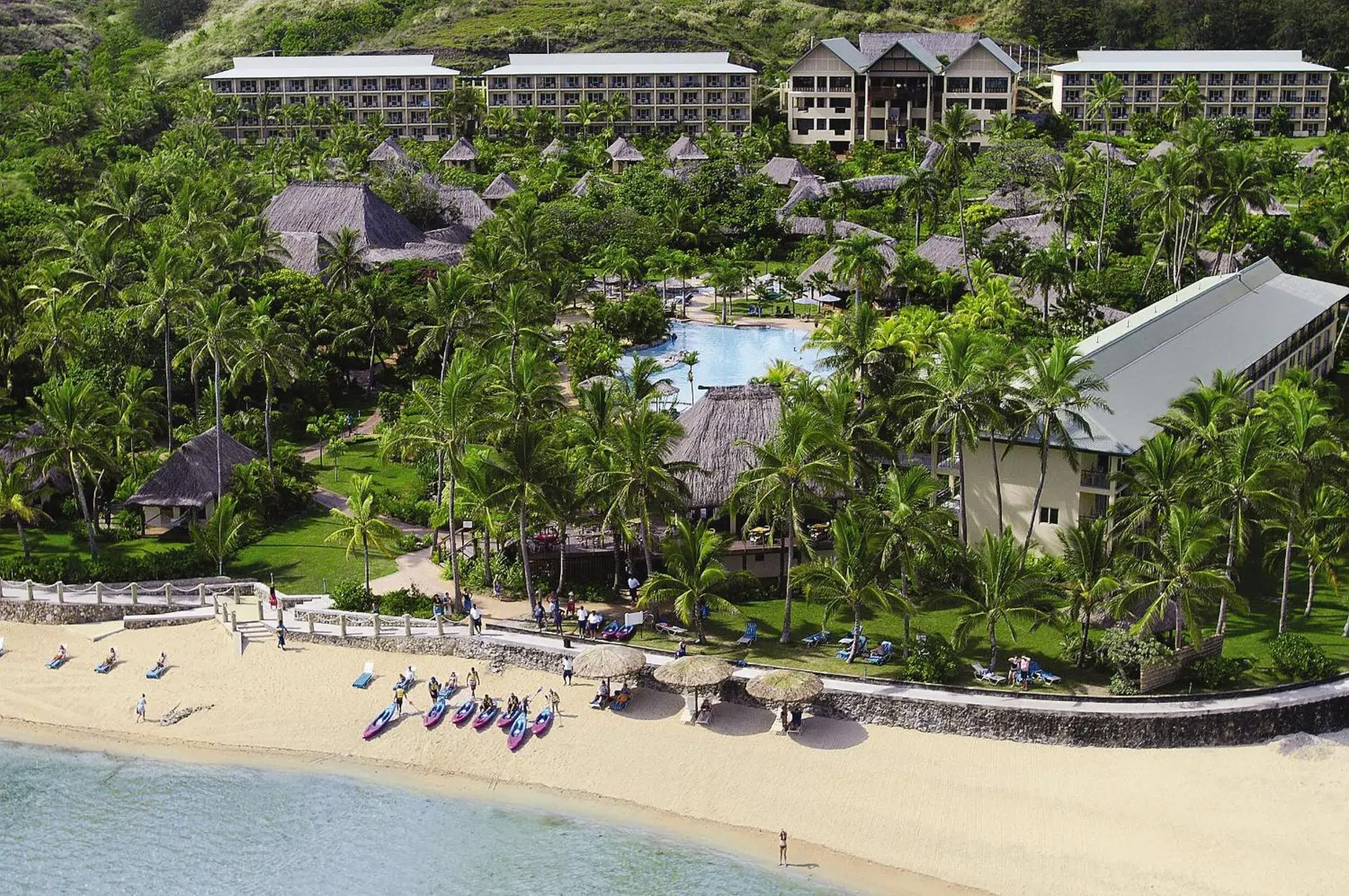 Bird's-eye View in Outrigger Fiji Beach Resort