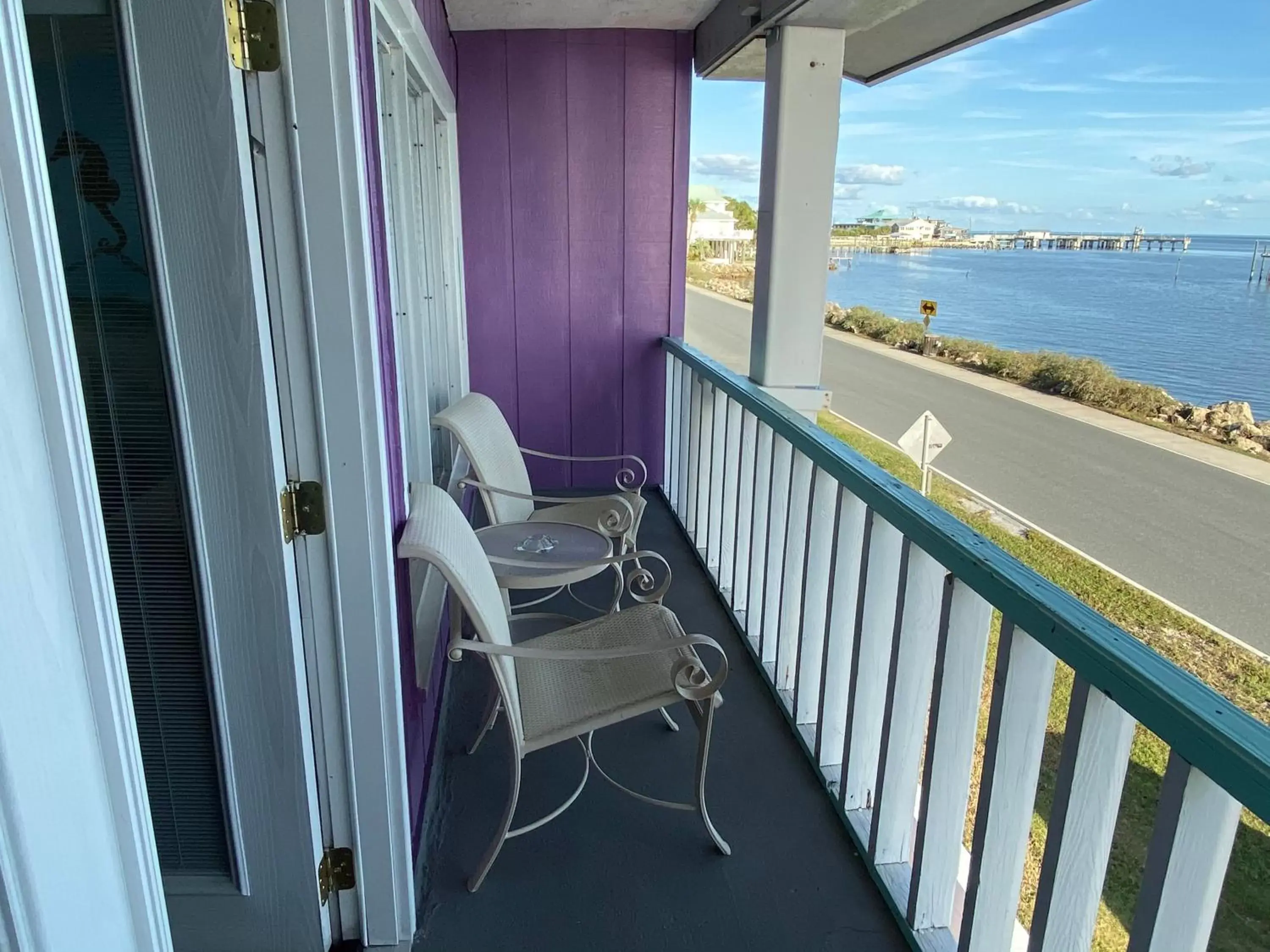 Balcony/Terrace in Beach Front Motel Cedar Key
