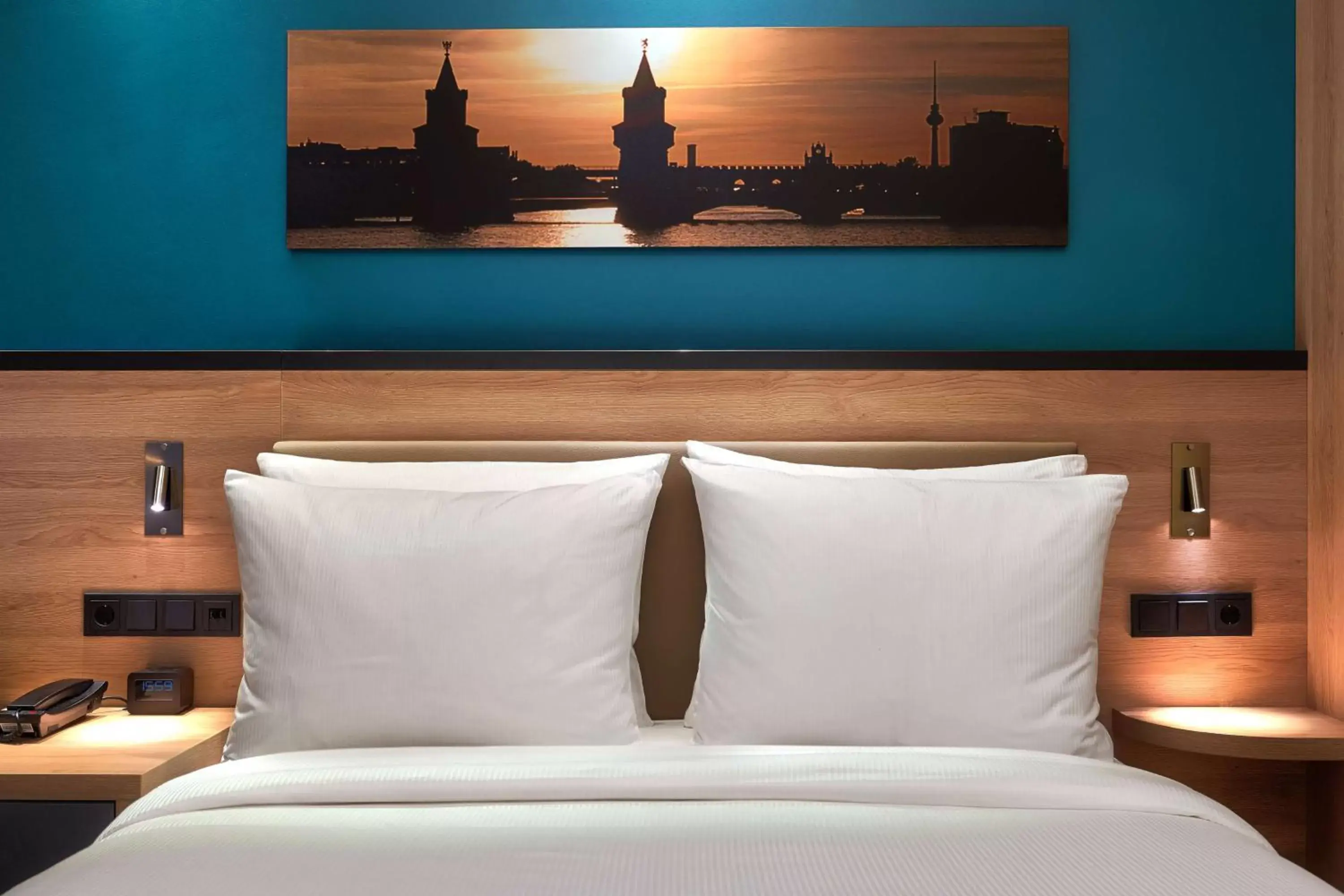Bed in Hampton by Hilton Berlin City Centre Alexanderplatz Bed in Hampton by Hilton Berlin City Centre Alexanderplatz