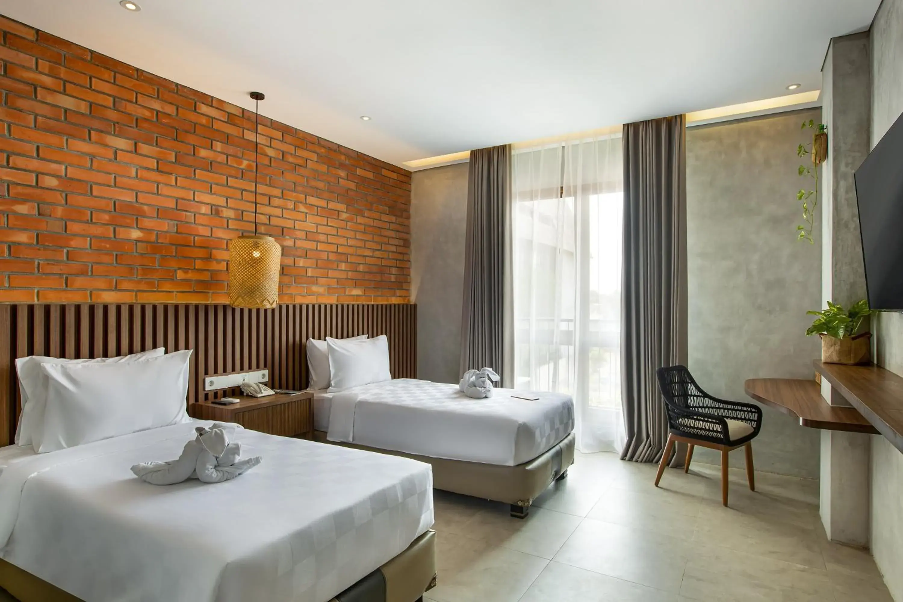 Bed in Greenhost Boutique Hotel Prawirotaman