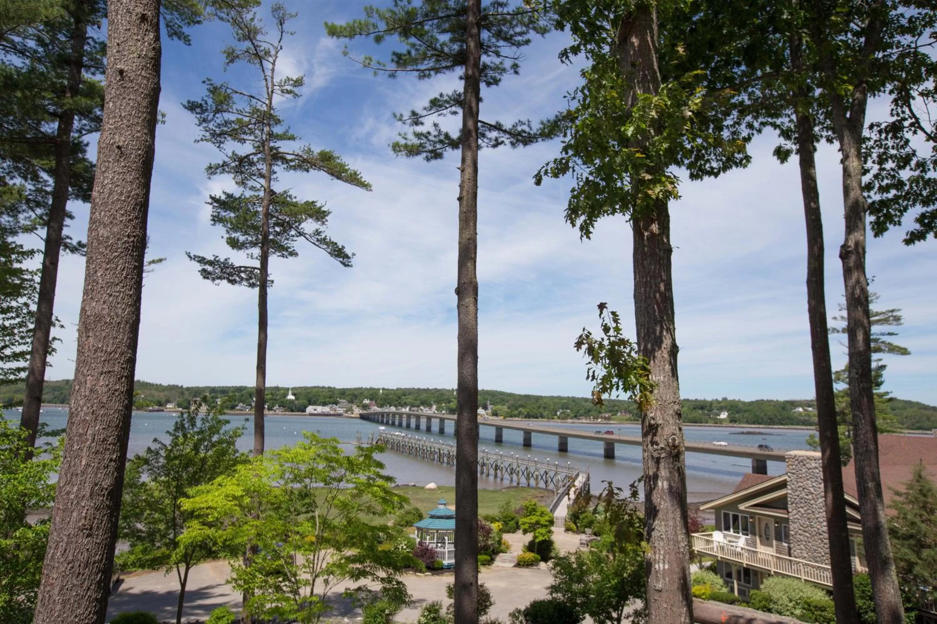 River view in Sheepscot Harbour Village Resort