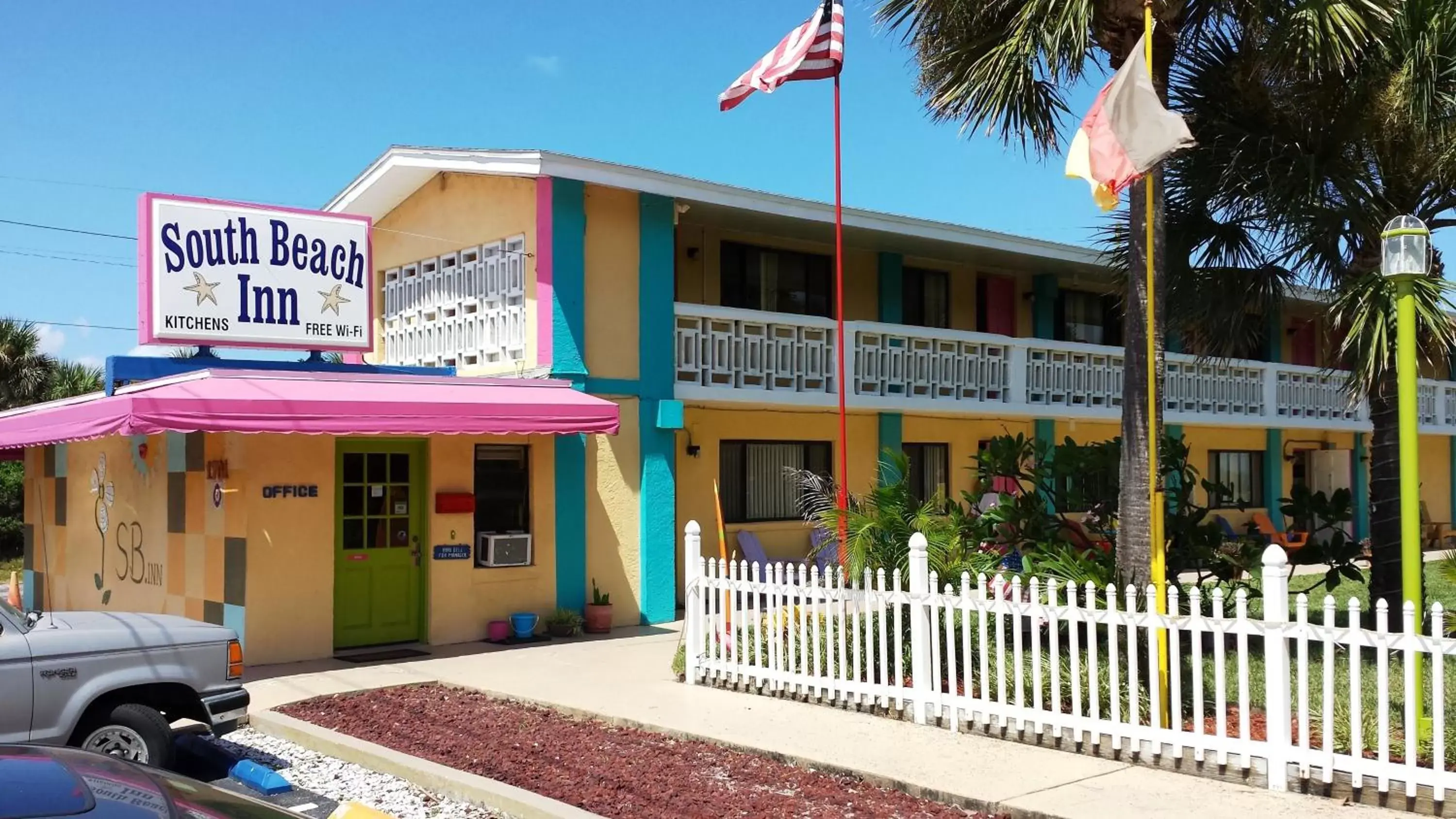 Bird's eye view, Property Building in South Beach Inn - Cocoa Beach