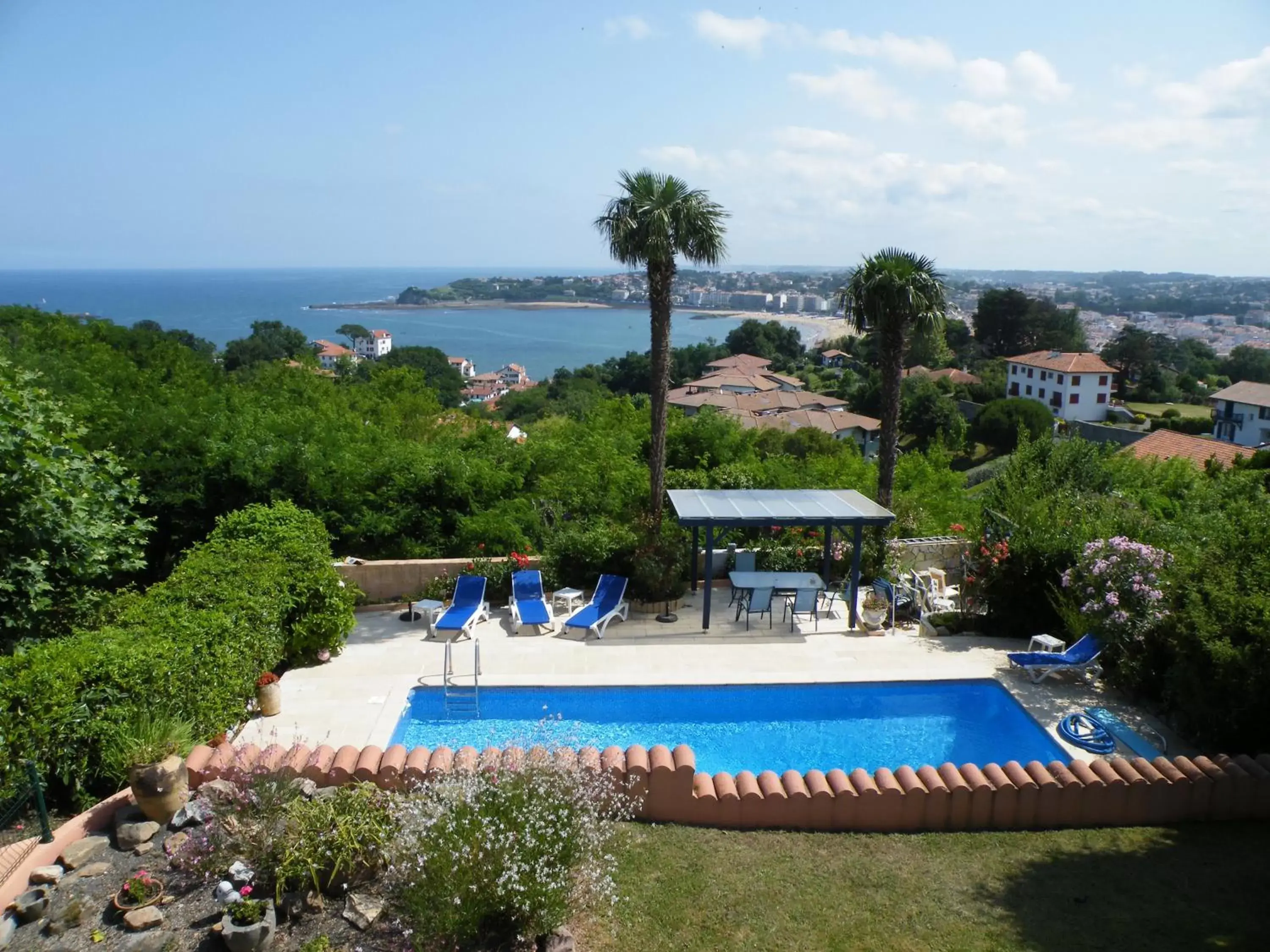 Day, Pool View in Villa Erresiñolettean