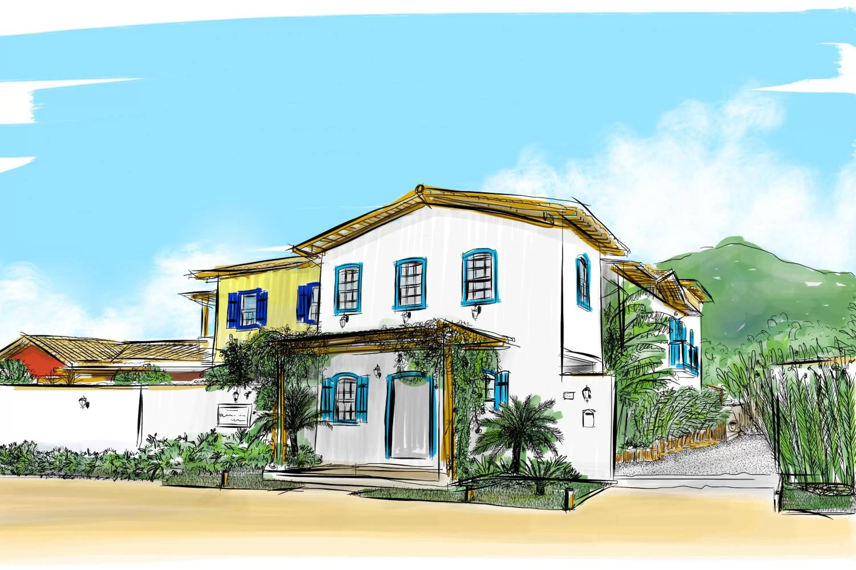 Property Building in Pousada Pomar Paraty