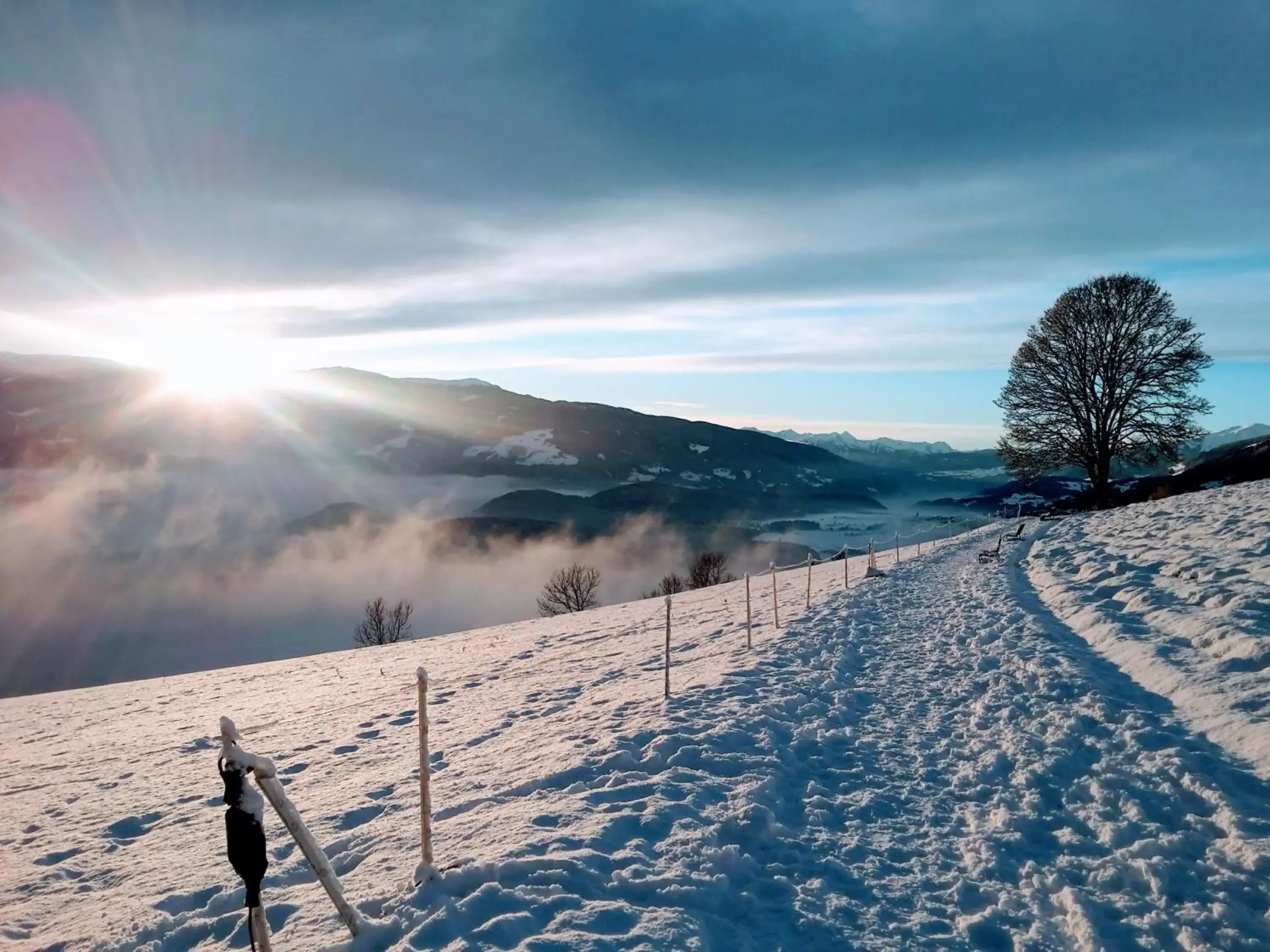 Mountain view, Winter in Hotel Amaten