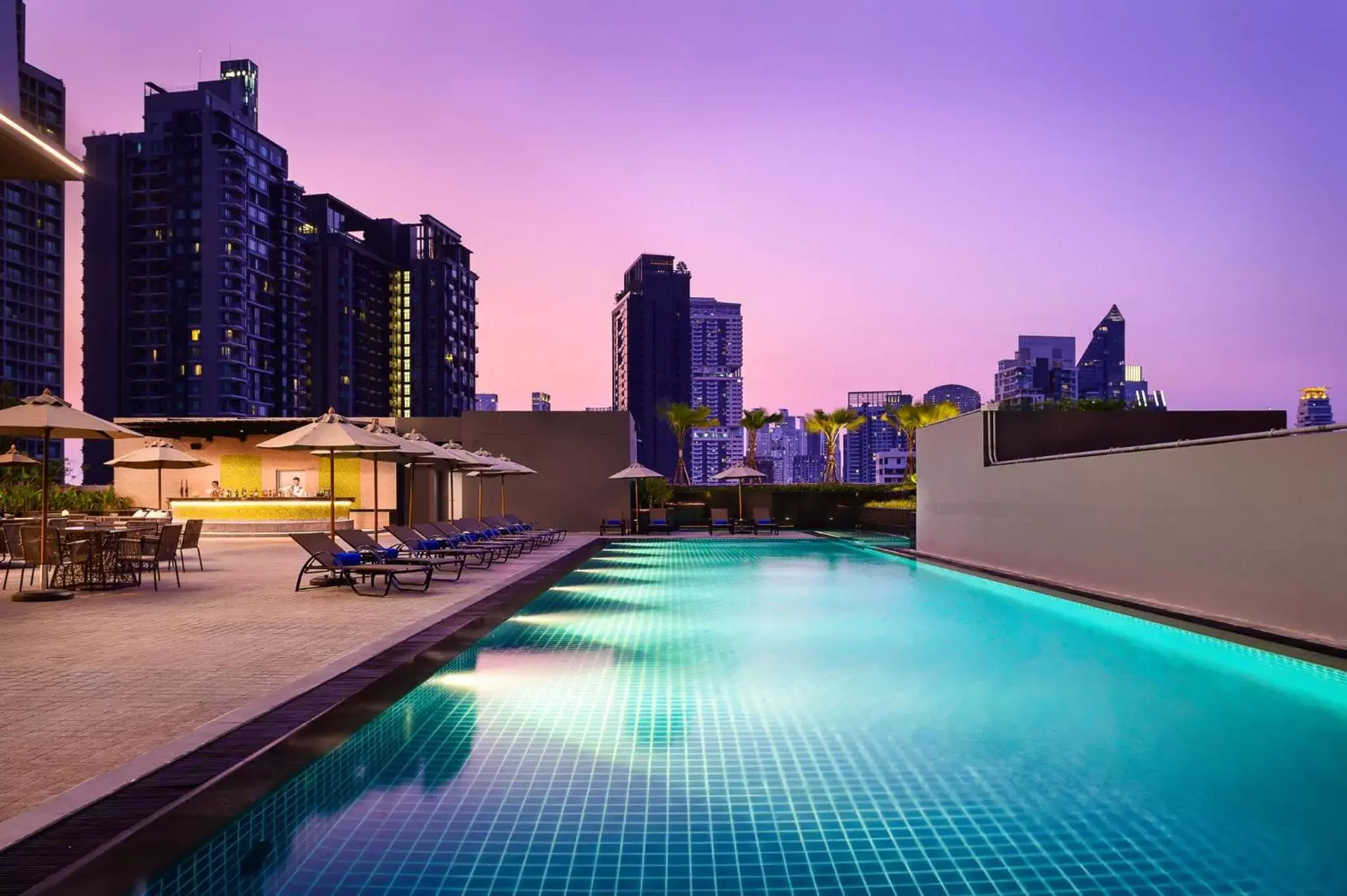 Swimming Pool in Hotel Nikko Bangkok - SHA Extra Plus Certified