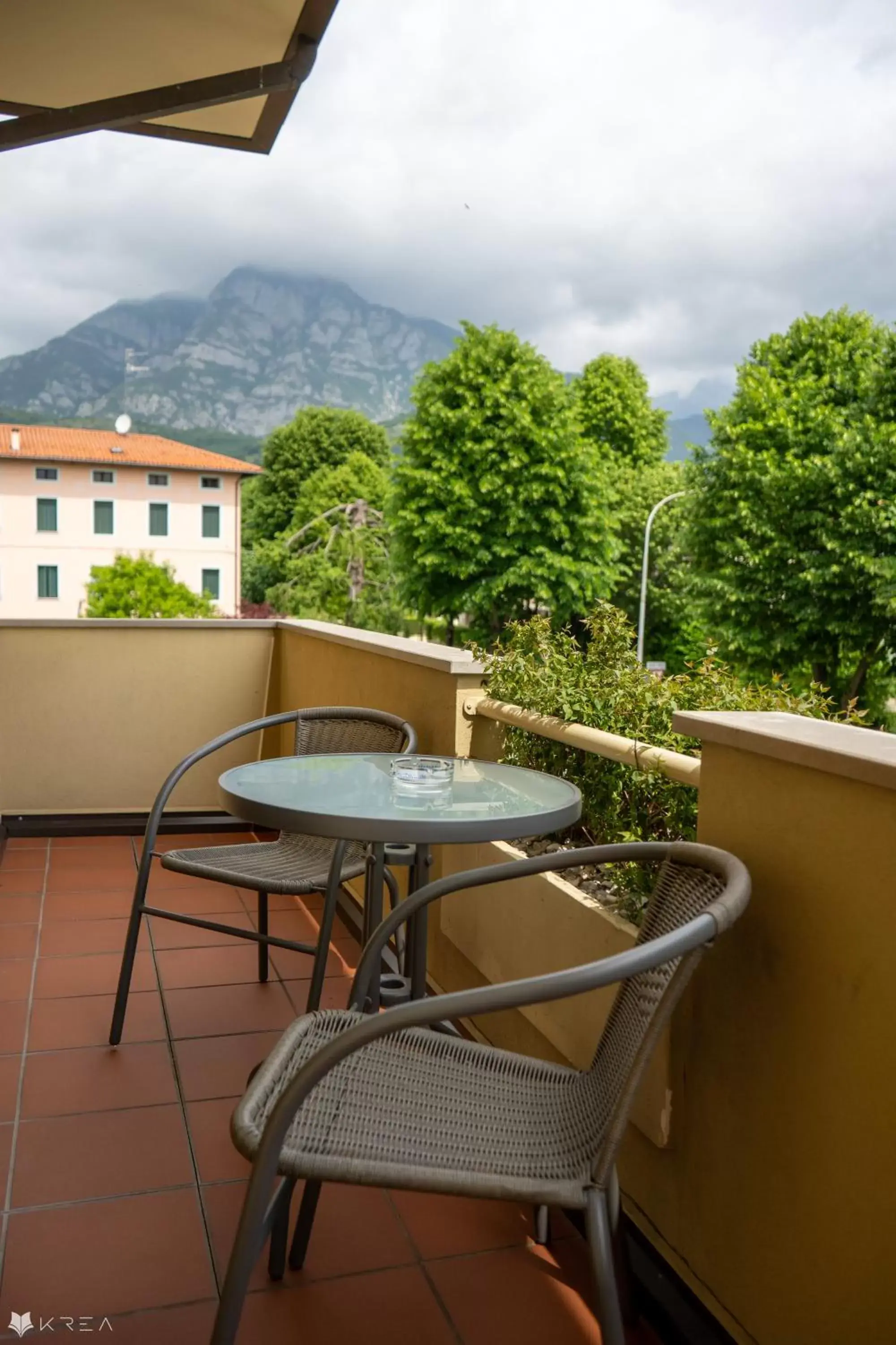 View (from property/room), Balcony/Terrace in casa Valcellina