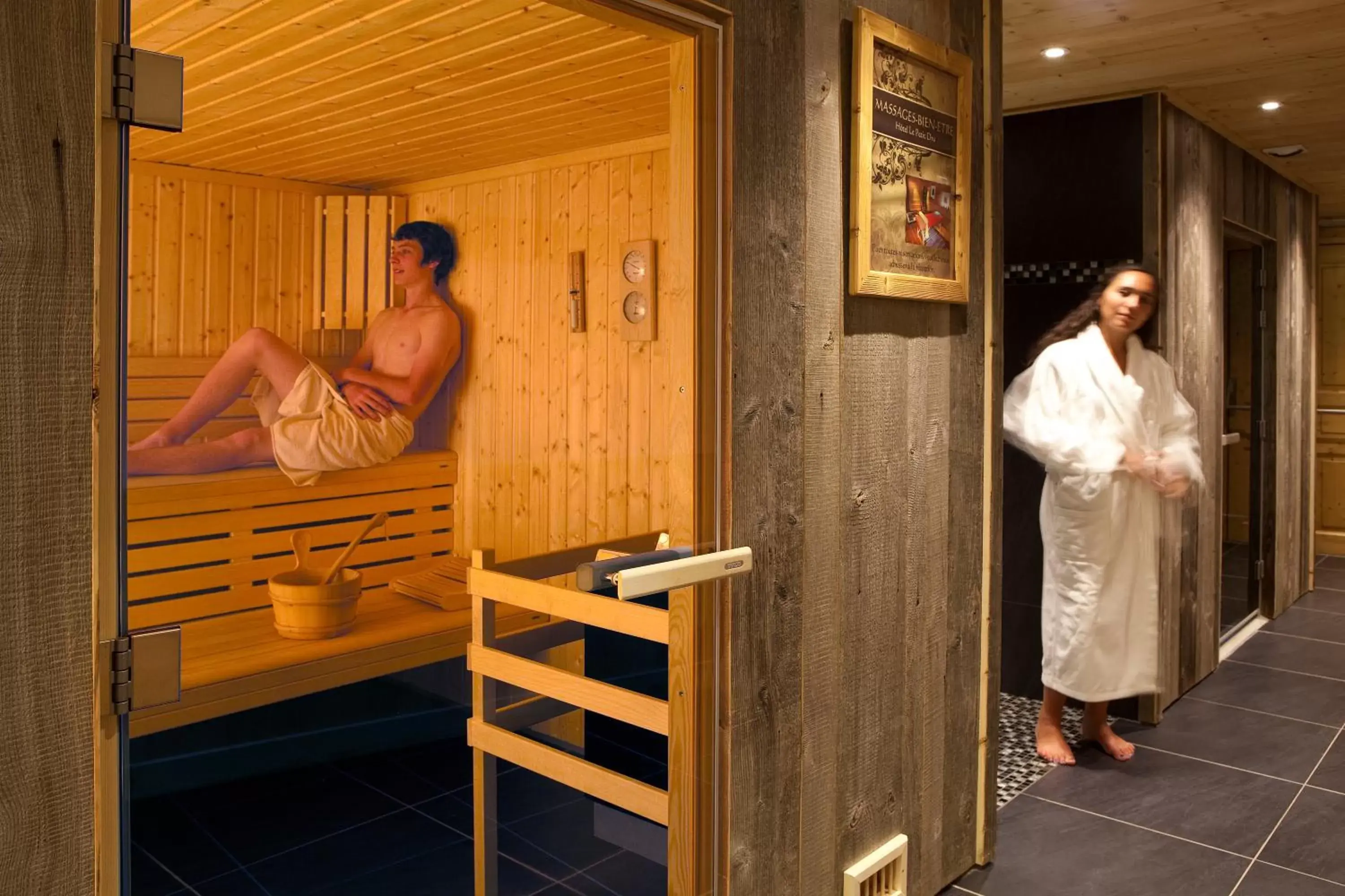 Spa and wellness centre/facilities, Guests in Hotel le Petit Dru