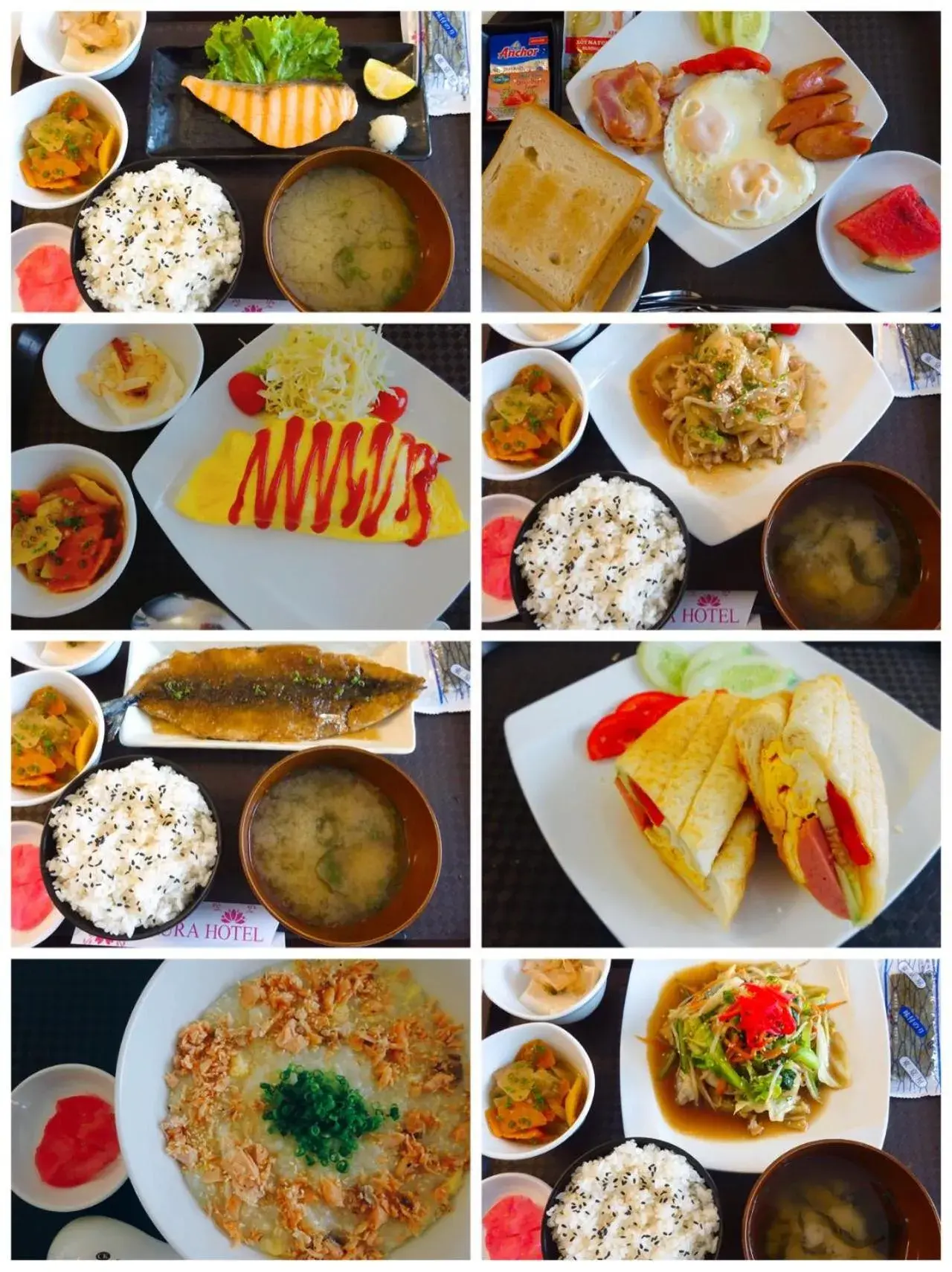 Breakfast, Food in Sakura Hotel