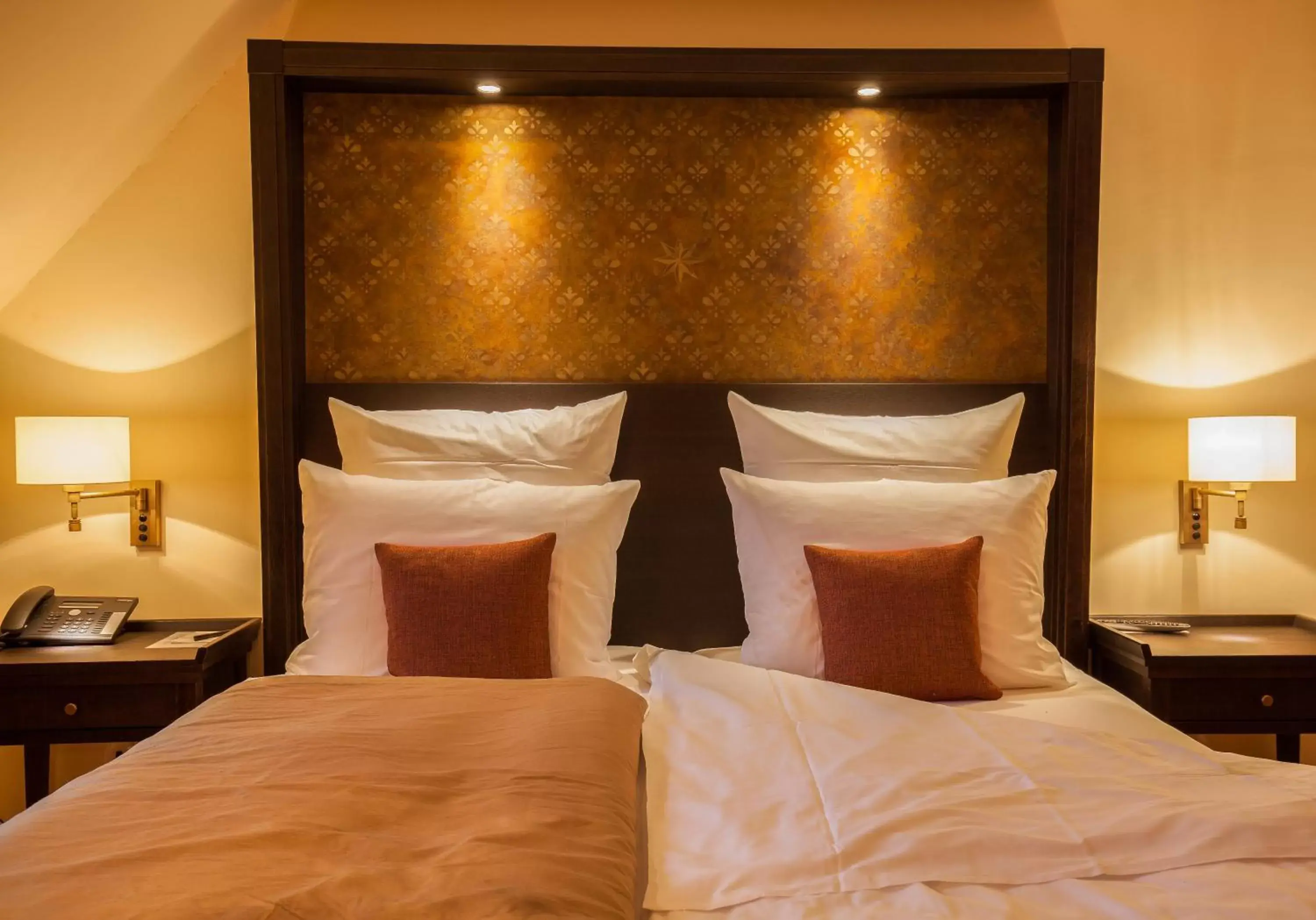 Bed in Hotel Schloss Waldeck