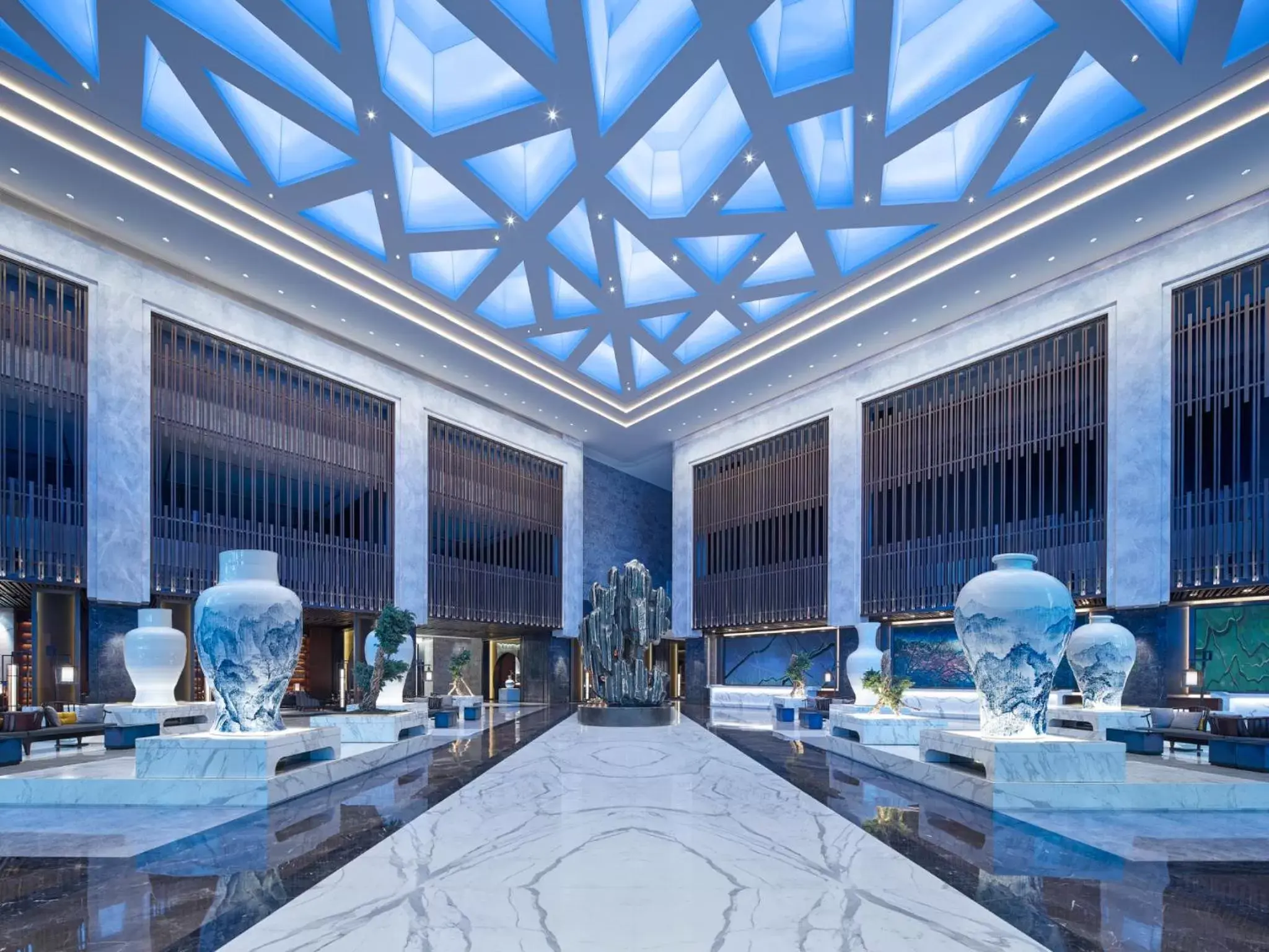 Lobby or reception, Restaurant/Places to Eat in NUO Hotel Beijing