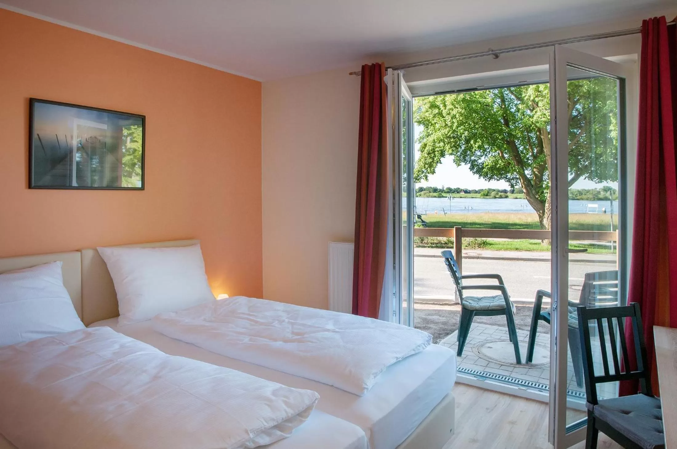 Bed in Hotel Elbblick Garni