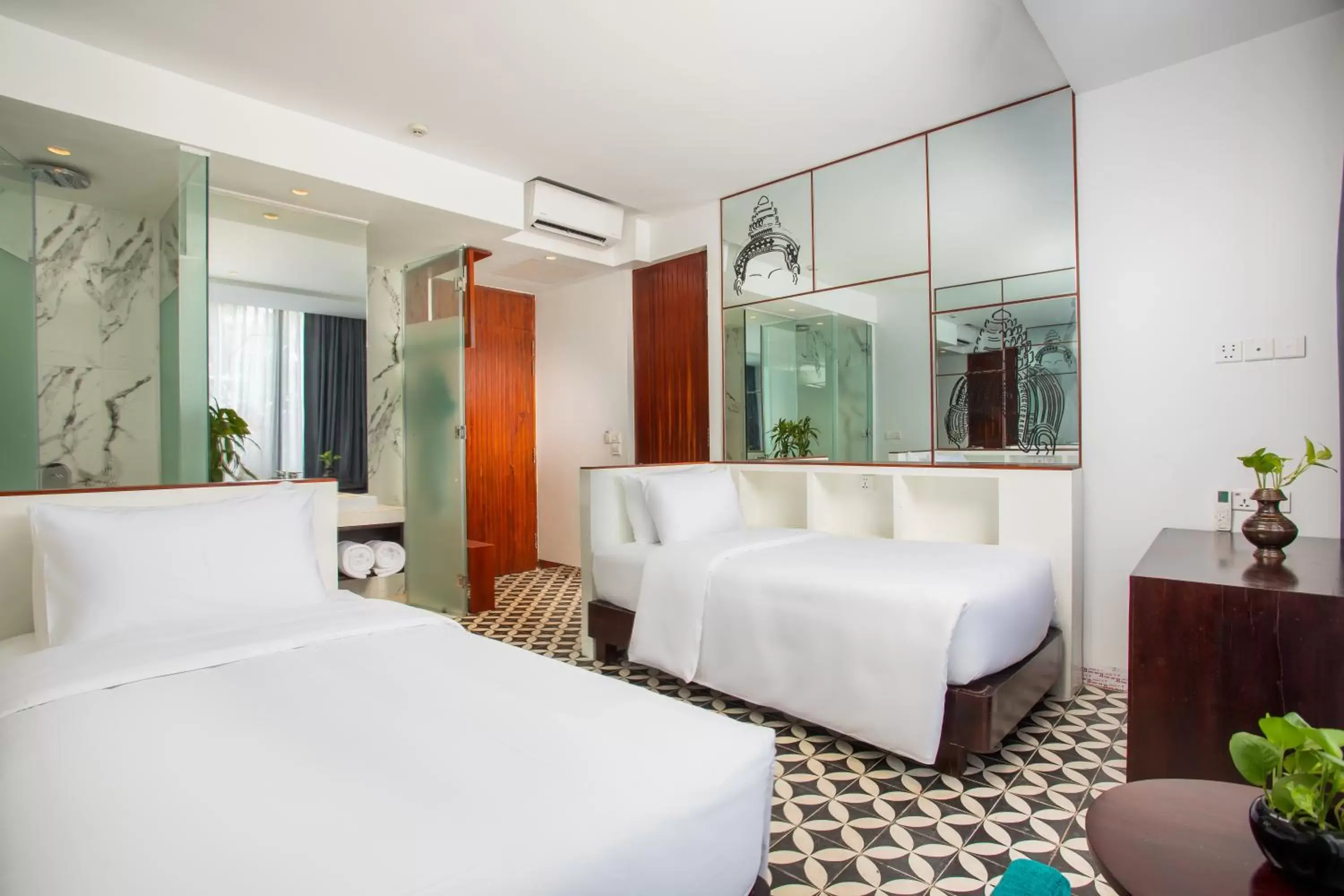 Bed in UTEY Hotel Bed in UTEY Hotel