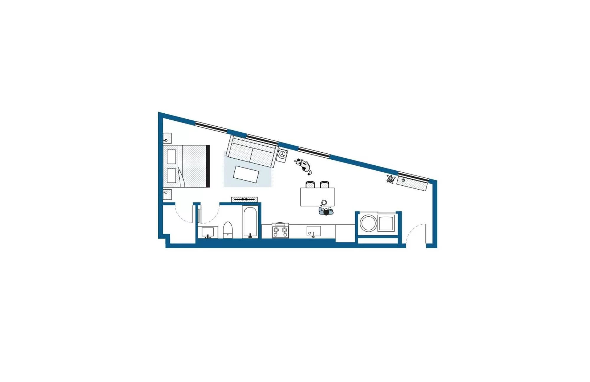 Floor plan in ROOST Cleveland