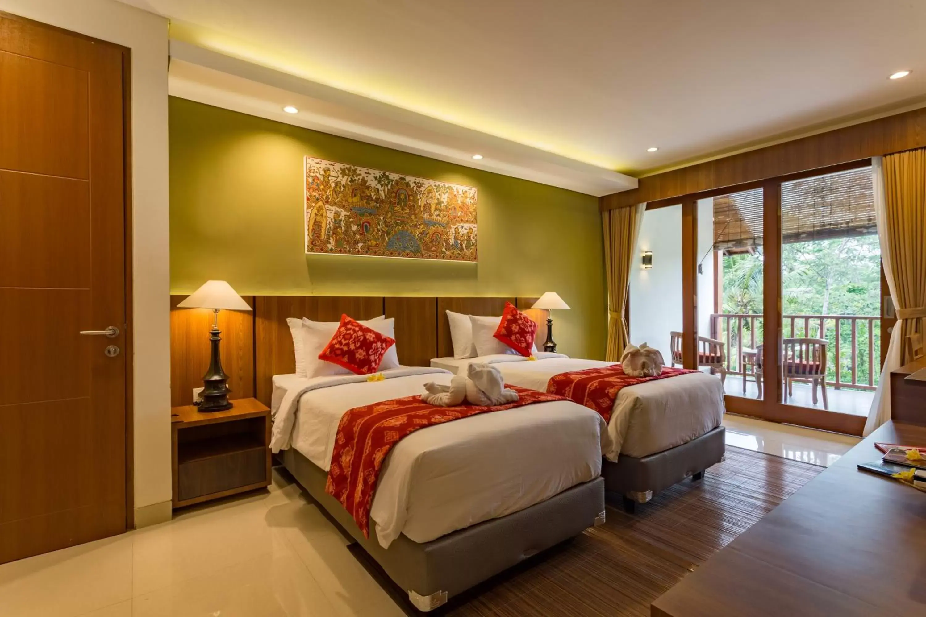 Bed in River Sakti Ubud by Prasi