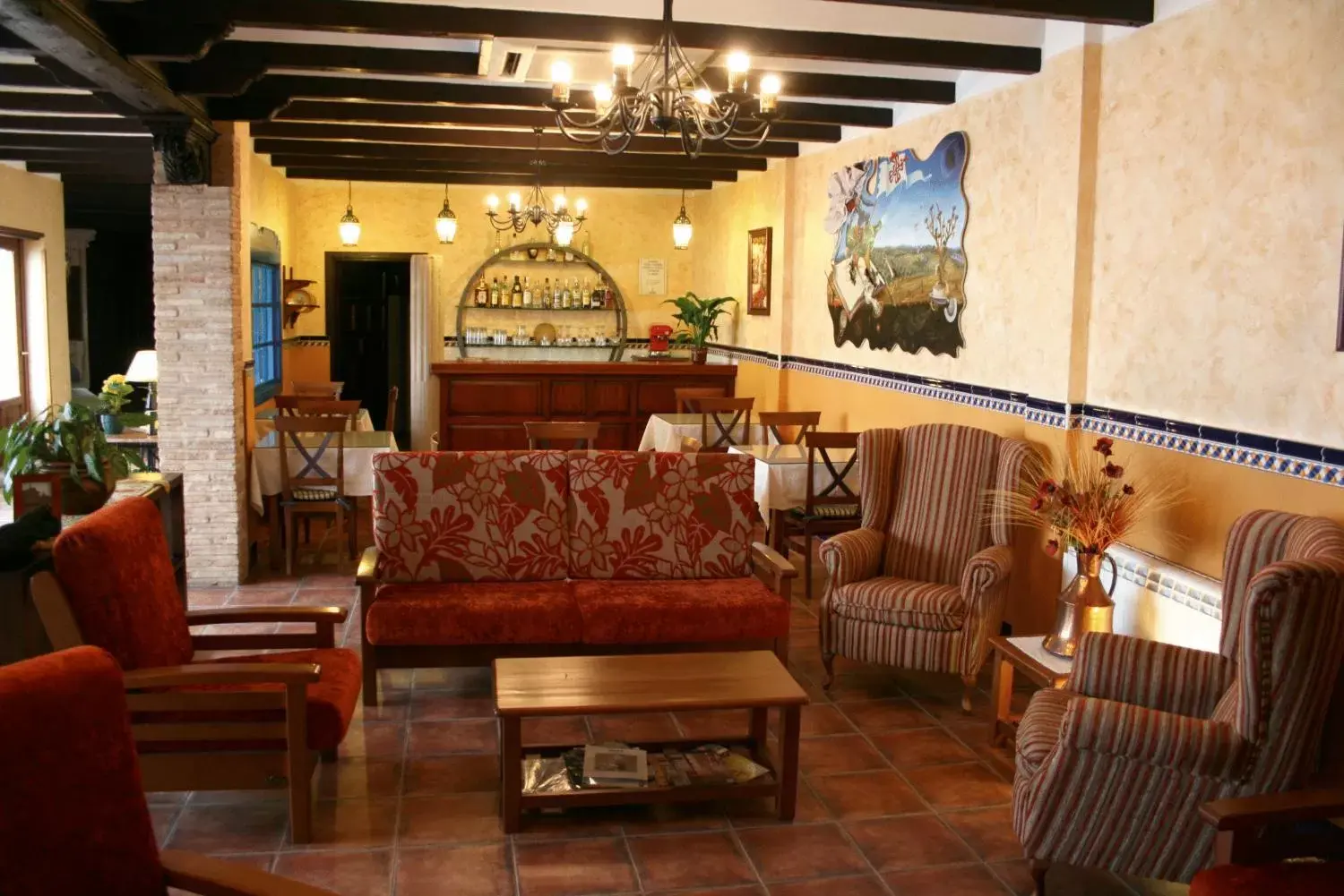 Lounge or bar, Lobby/Reception in Hotel Retiro del Maestre